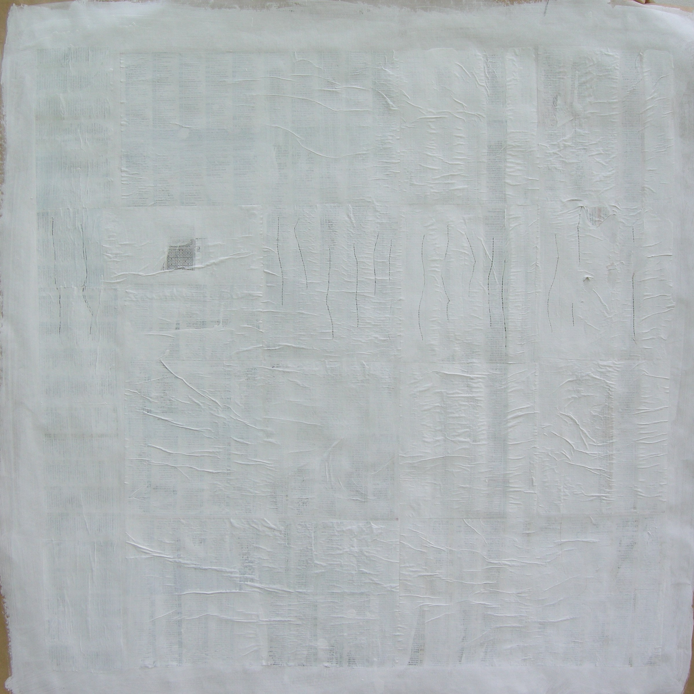 O.T. 2010 - zirka 100x100                                                            Papier auf Holzplatten aufgezogen