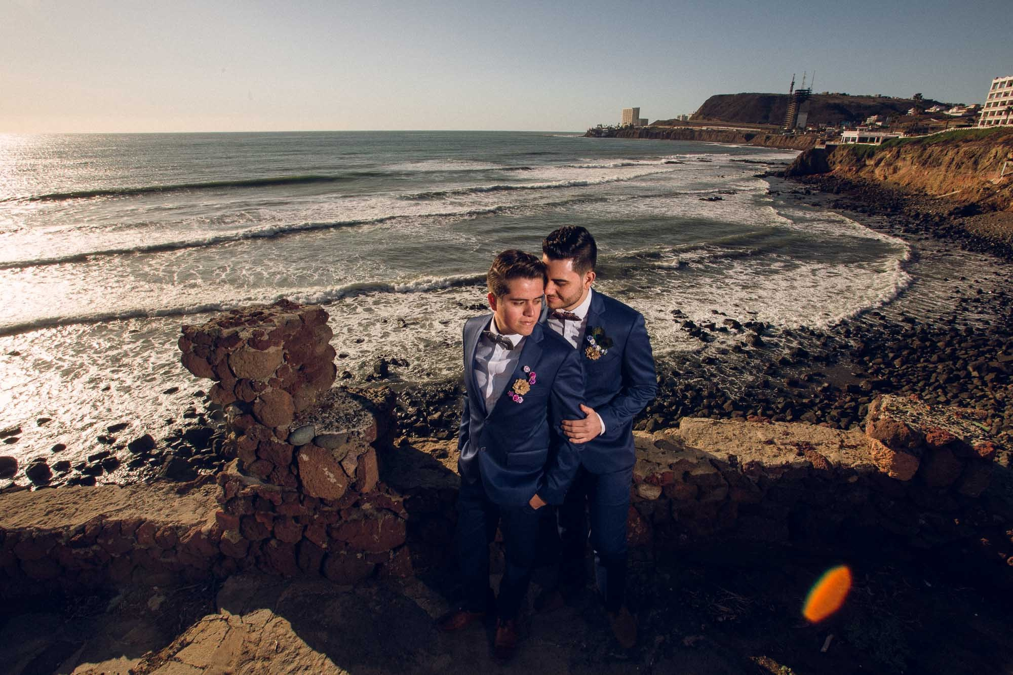 Two Grooms Valle de Guadalupe. Estudio de fotografia en Tijuana