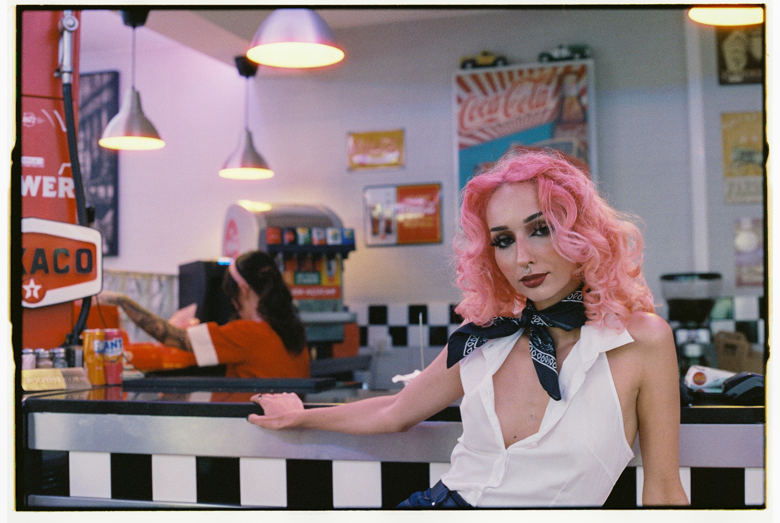 Adriana / CINESTILL 800T. Portrait photographer in Madeira — Marina Shtukina