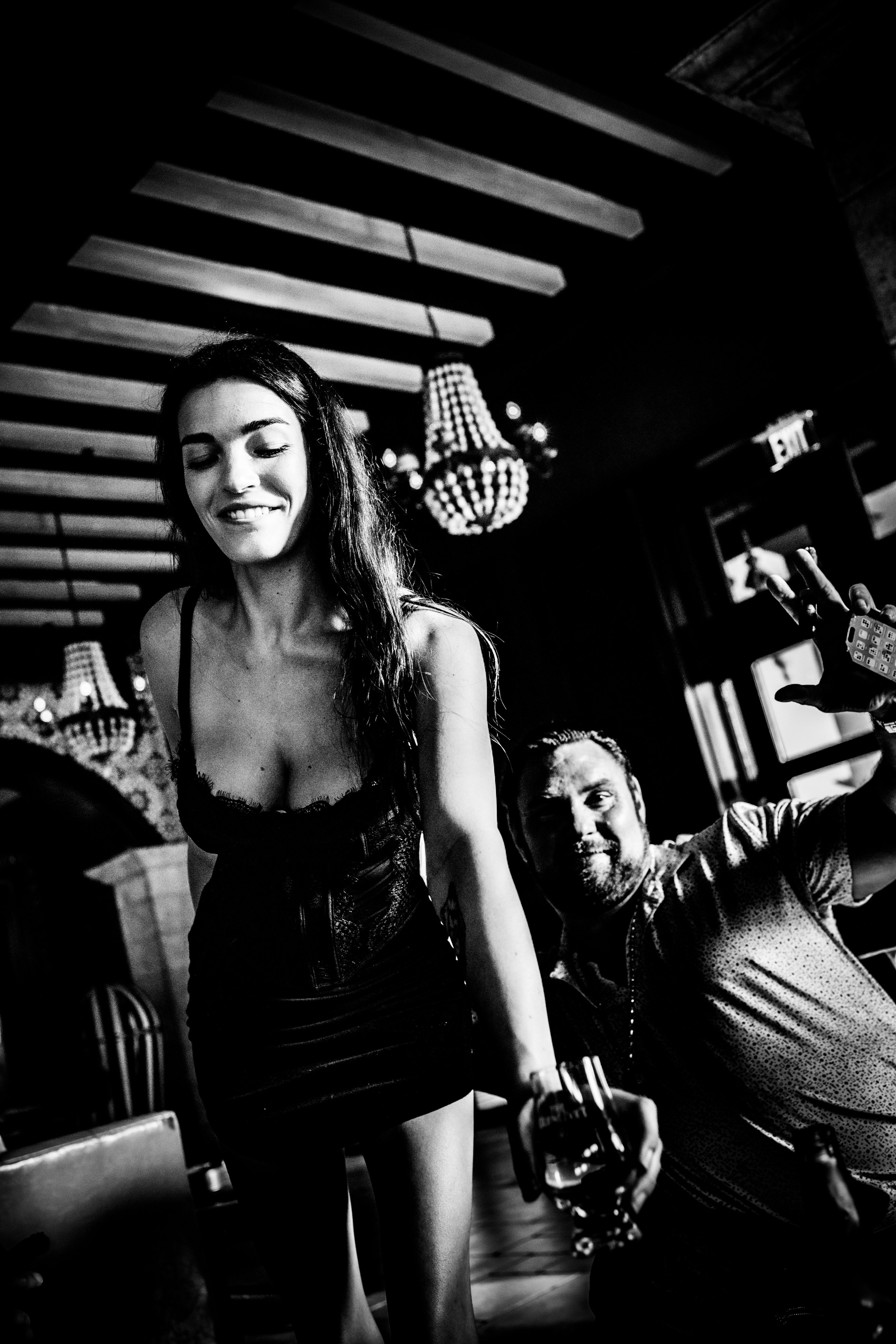 Burn Black and White Series. Out and About 239