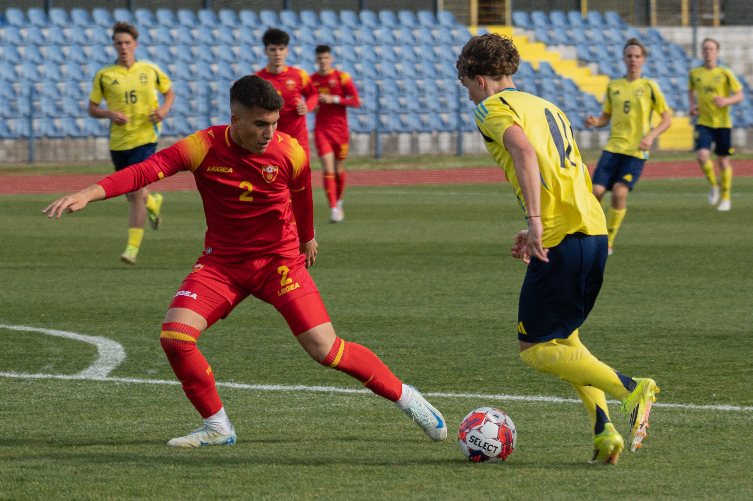 U17 Montenegro National Team. Sports photography