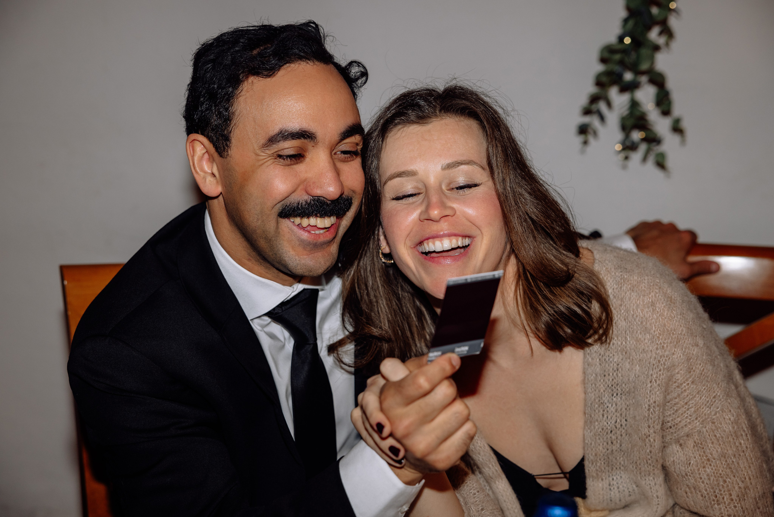 Fröhliche Stimmung bei der Feier