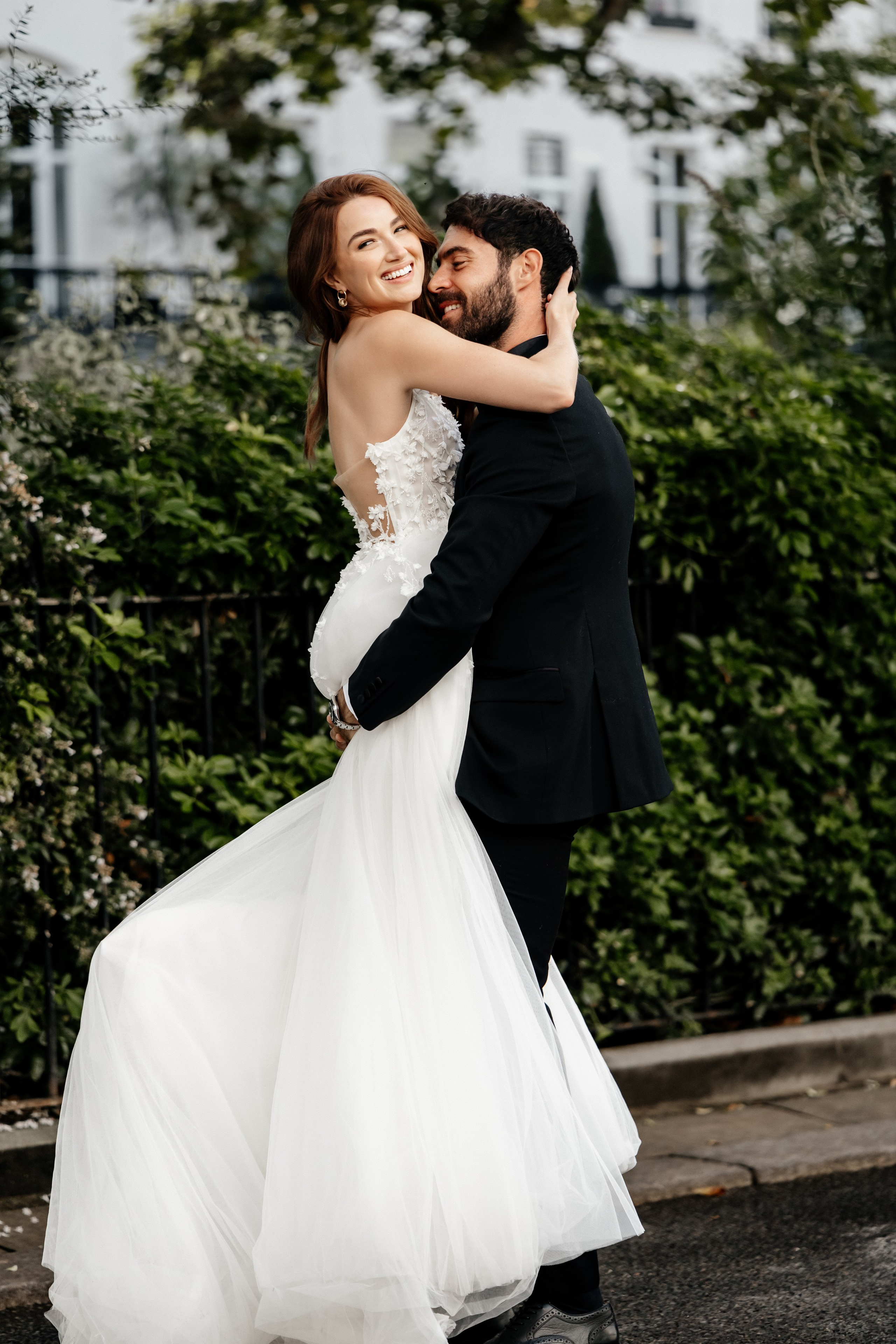 Elegant Wedding London Belgravia Elopement couple. Timeless Wedding & Event Photography from London to the world