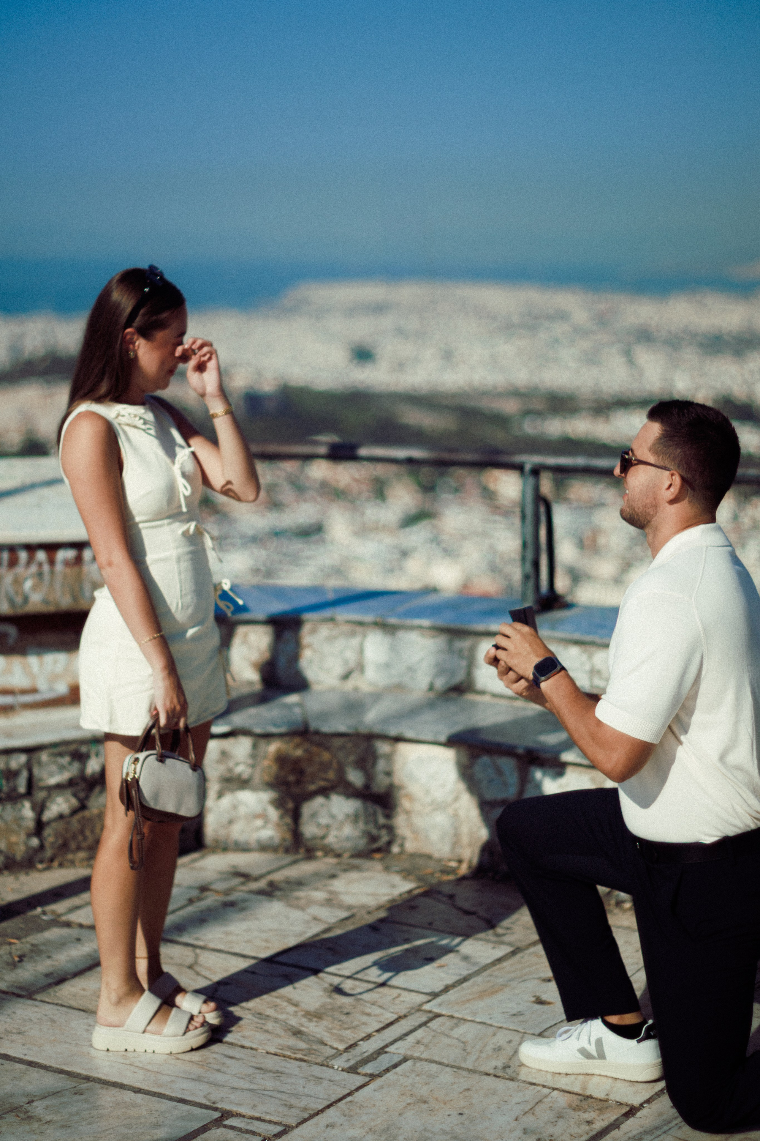 Proposal of Nicholas and Lauren. Photographer in Greece Kristina