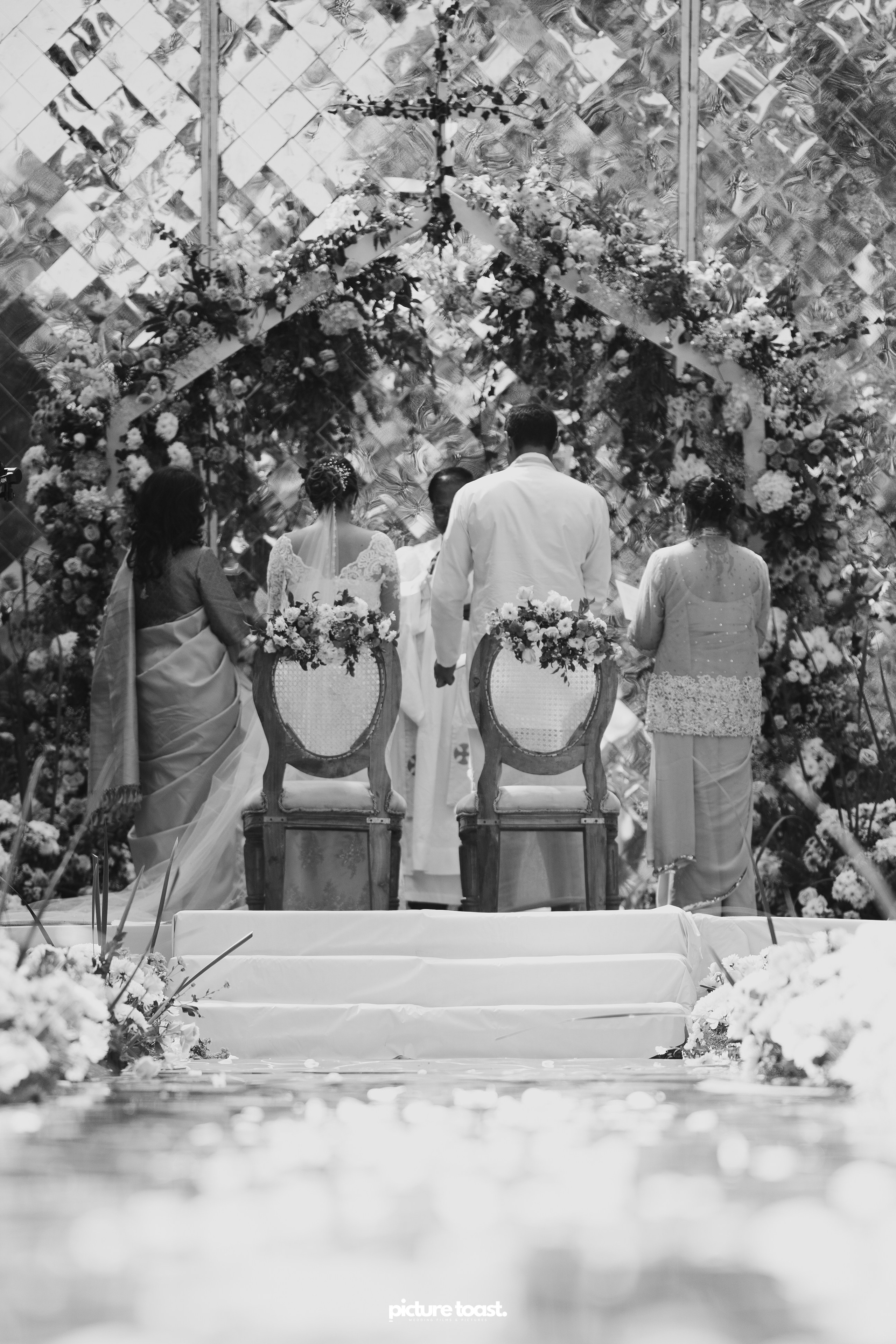 Blessing of Rajiv & Aashna. Fine art Wedding Photographers in India & Canada