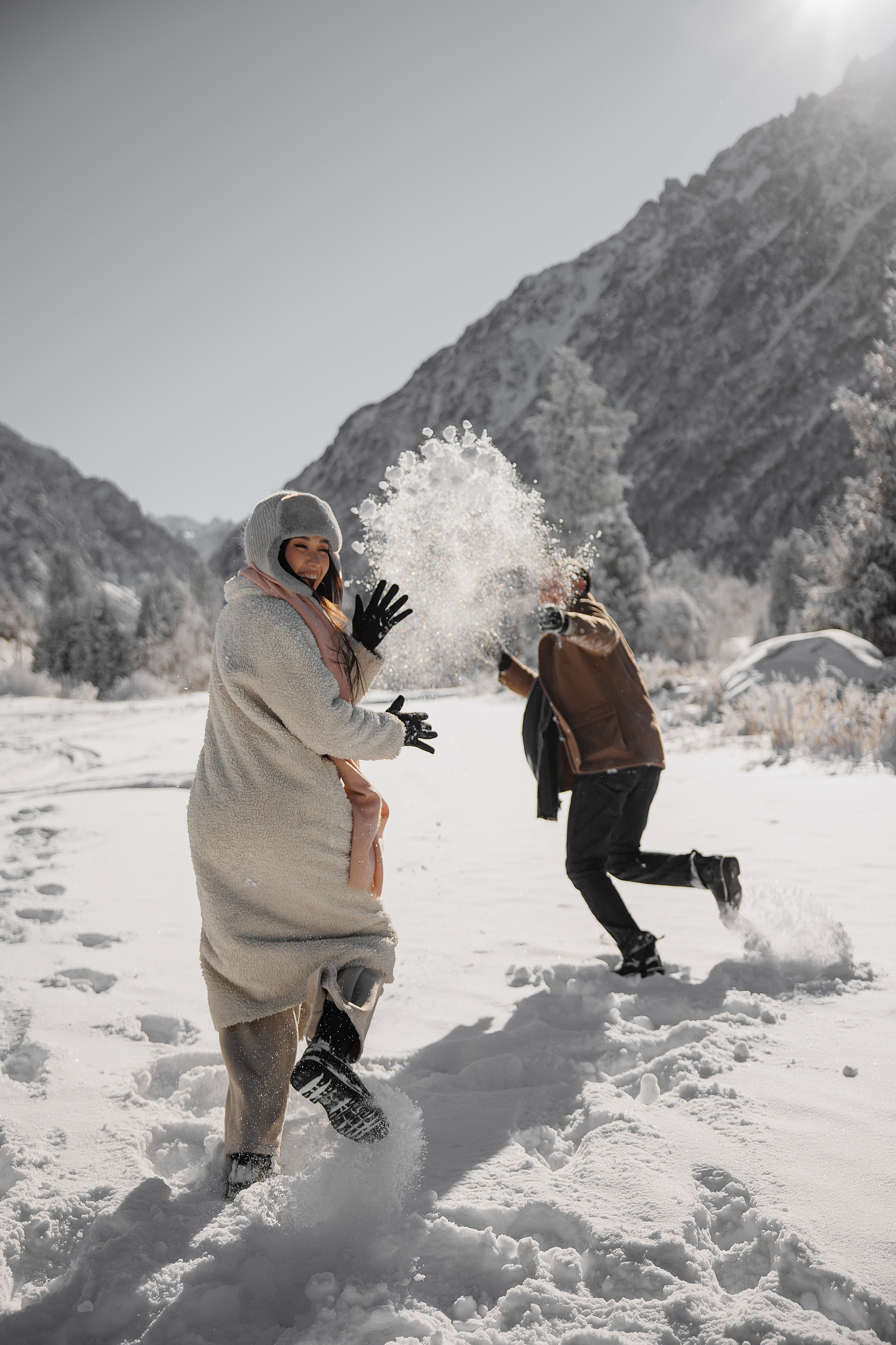 Зимняя Ала Арча 2025 год. Свадебный и семейный фотограф в Бишкеке Давлетбаев Талгат