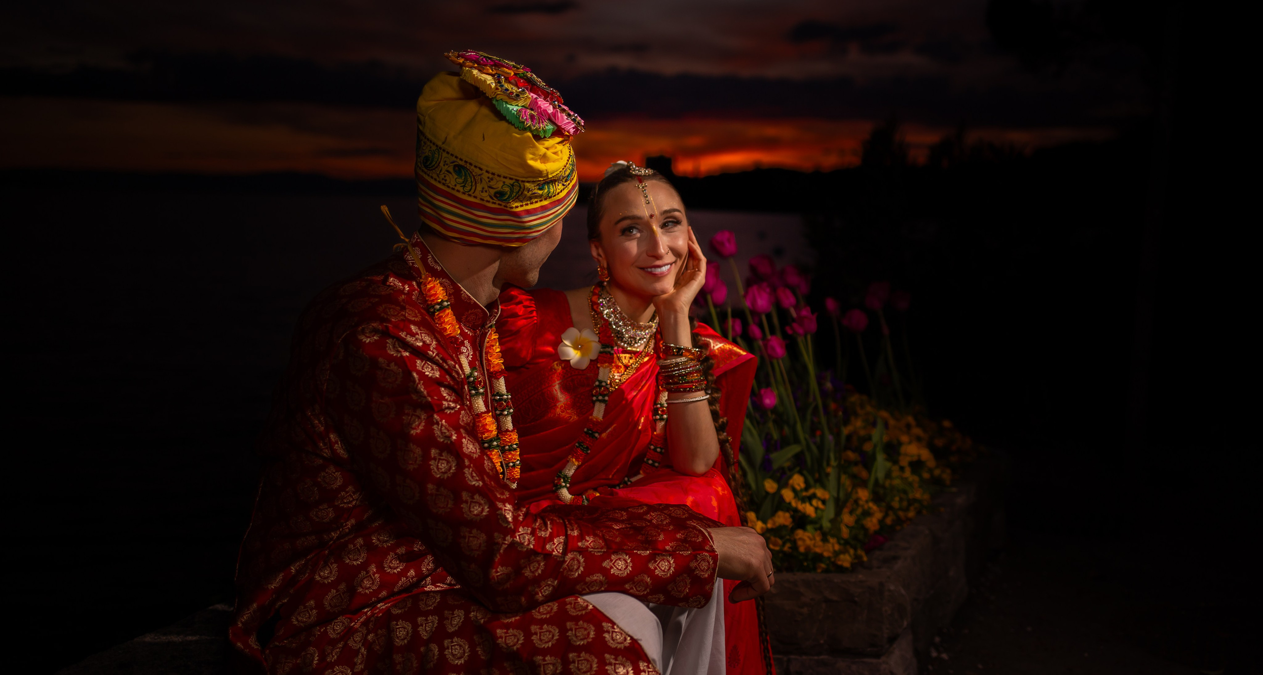 Nitay&Gaura Premanandi. The Sunset Session. Portret photographer in Switzerland Artur Magpie