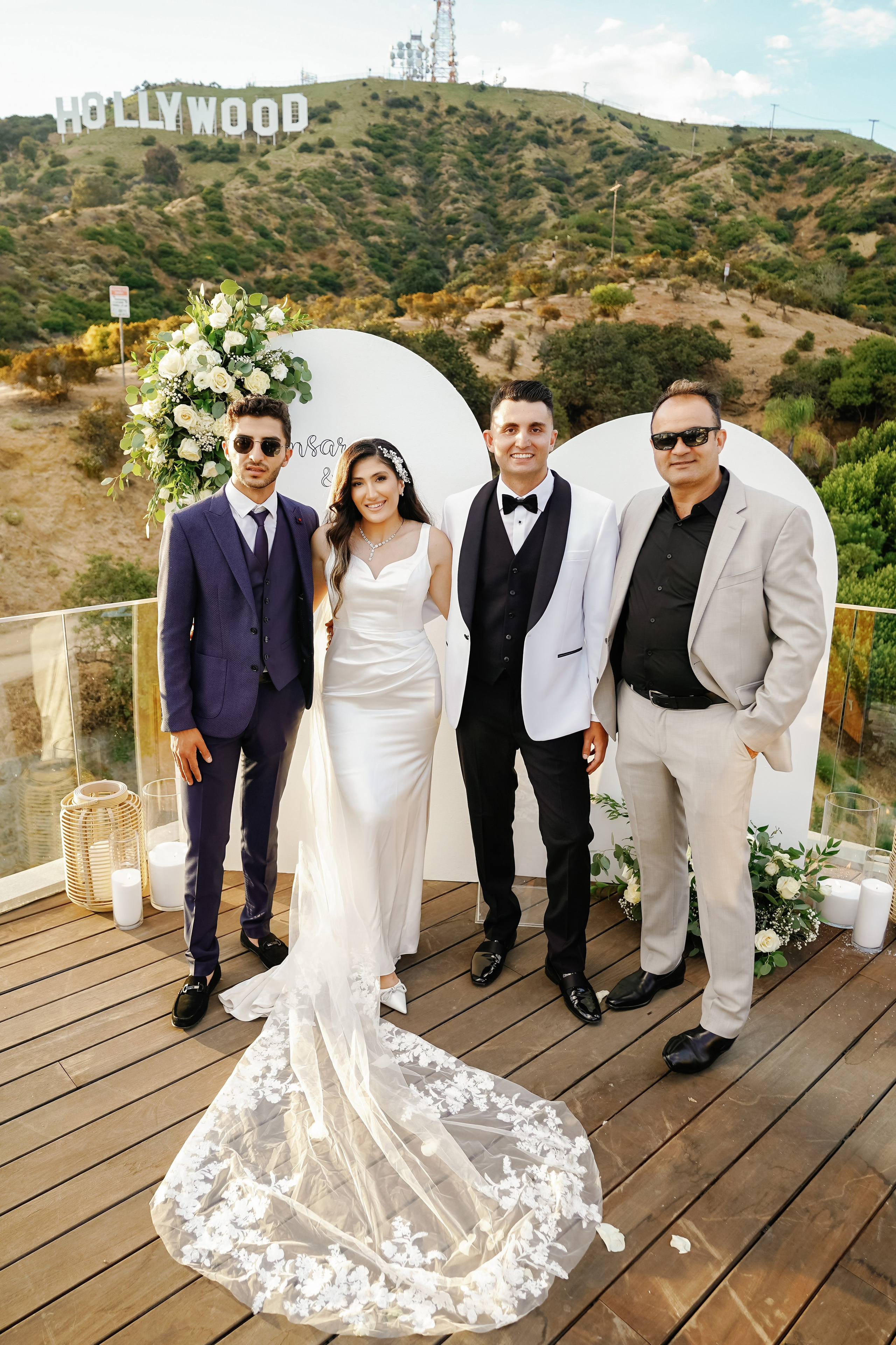 Wedding at the Hollywood Sign Venue, Los Angeles, California. Wedding Photography & Videography Team in California, Los Angeles, San Francisco, San Diego and Travel