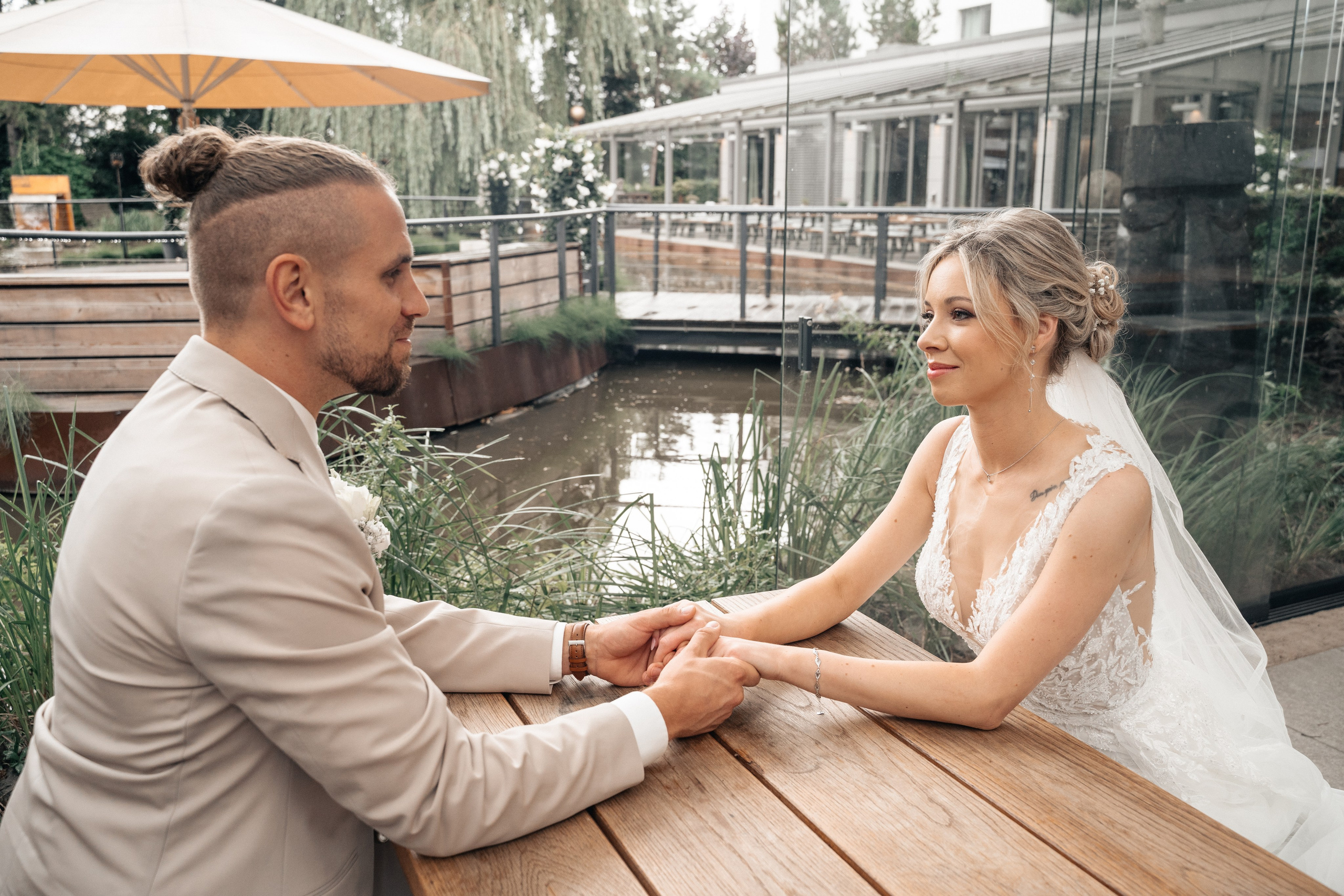 N & S  im Wellings Parkhotel & Lufre. Wedding Photographer Germany