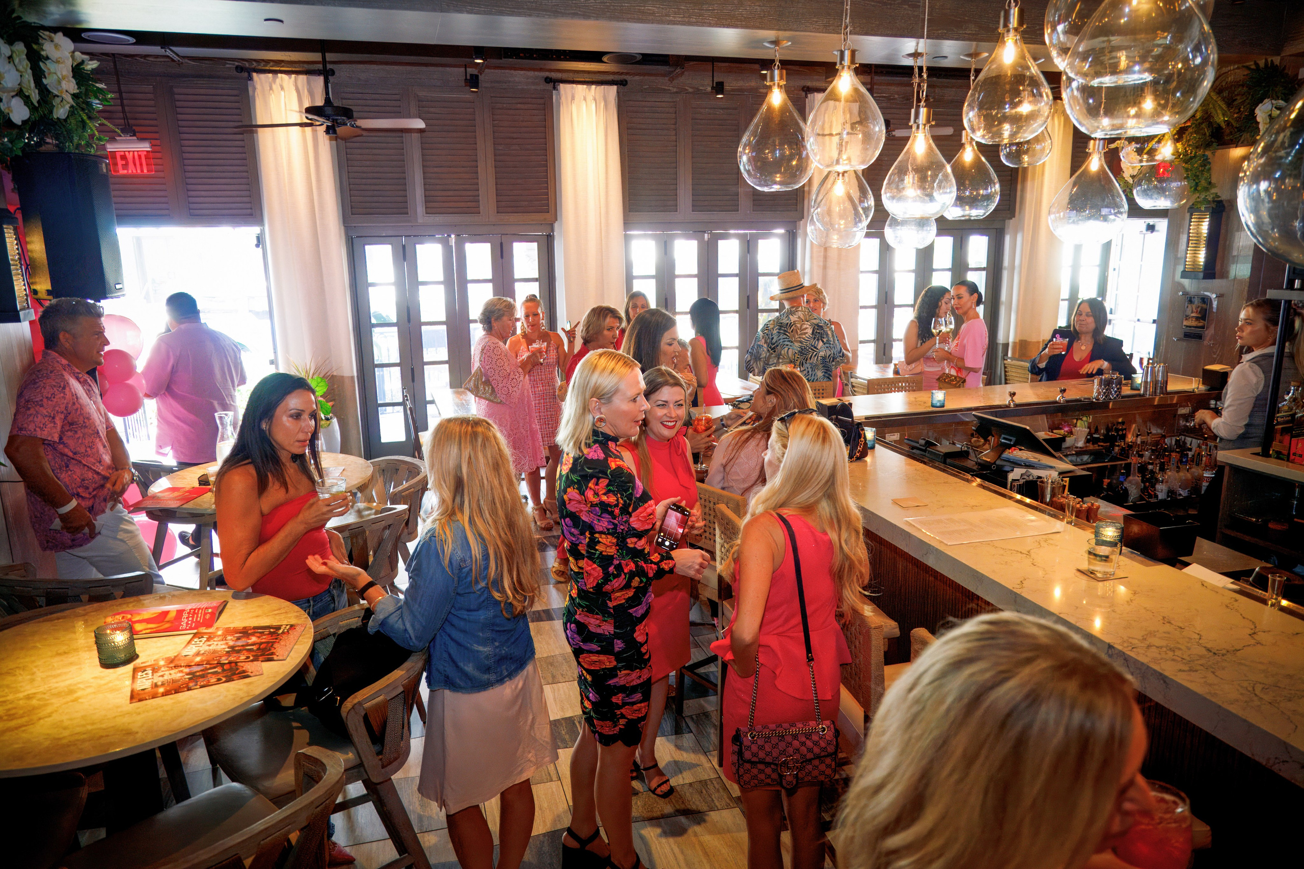 NLM Pink Party for Breast Cancer Awareness at Del Mar. Out and About 239