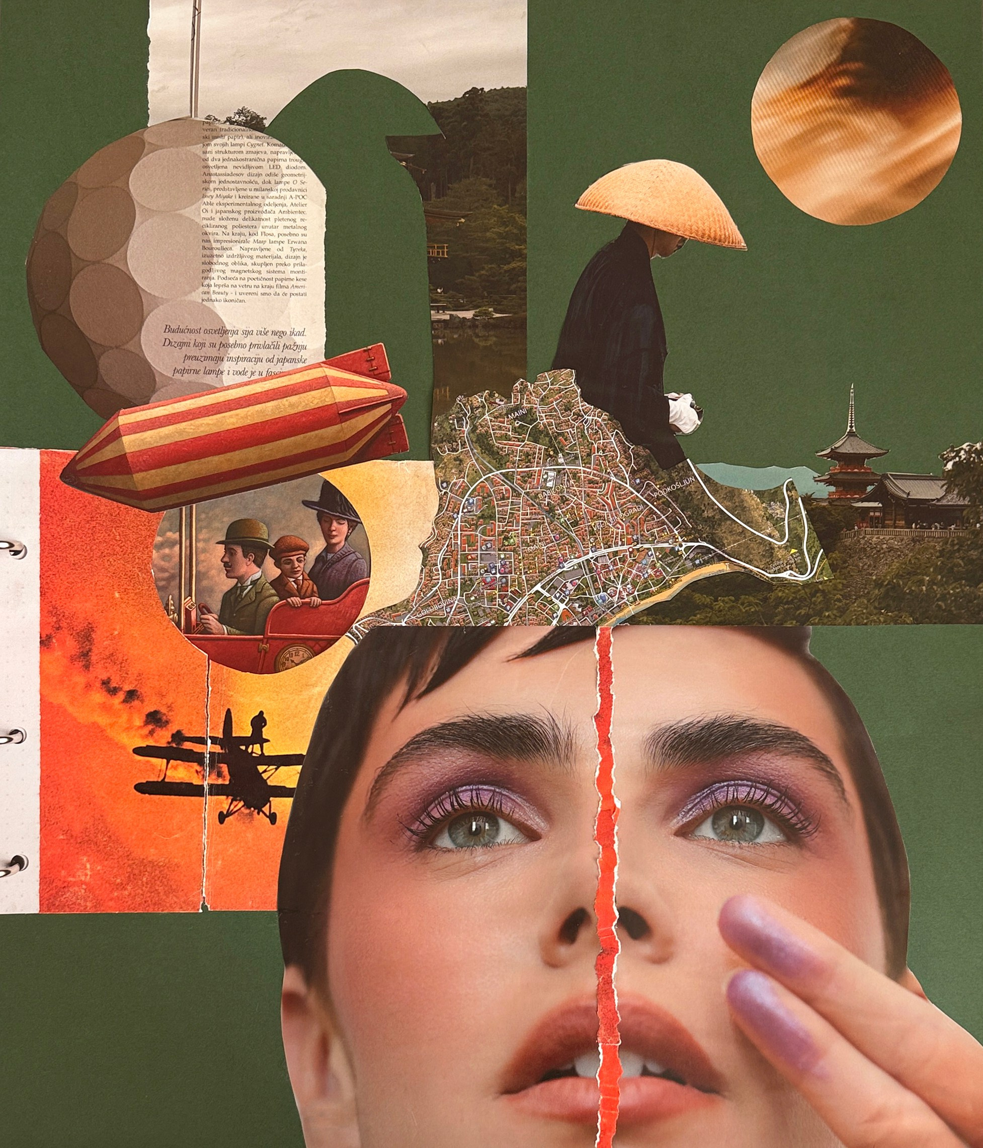 Analog collages. Photographer, photo artist Alena Novgorodtseva