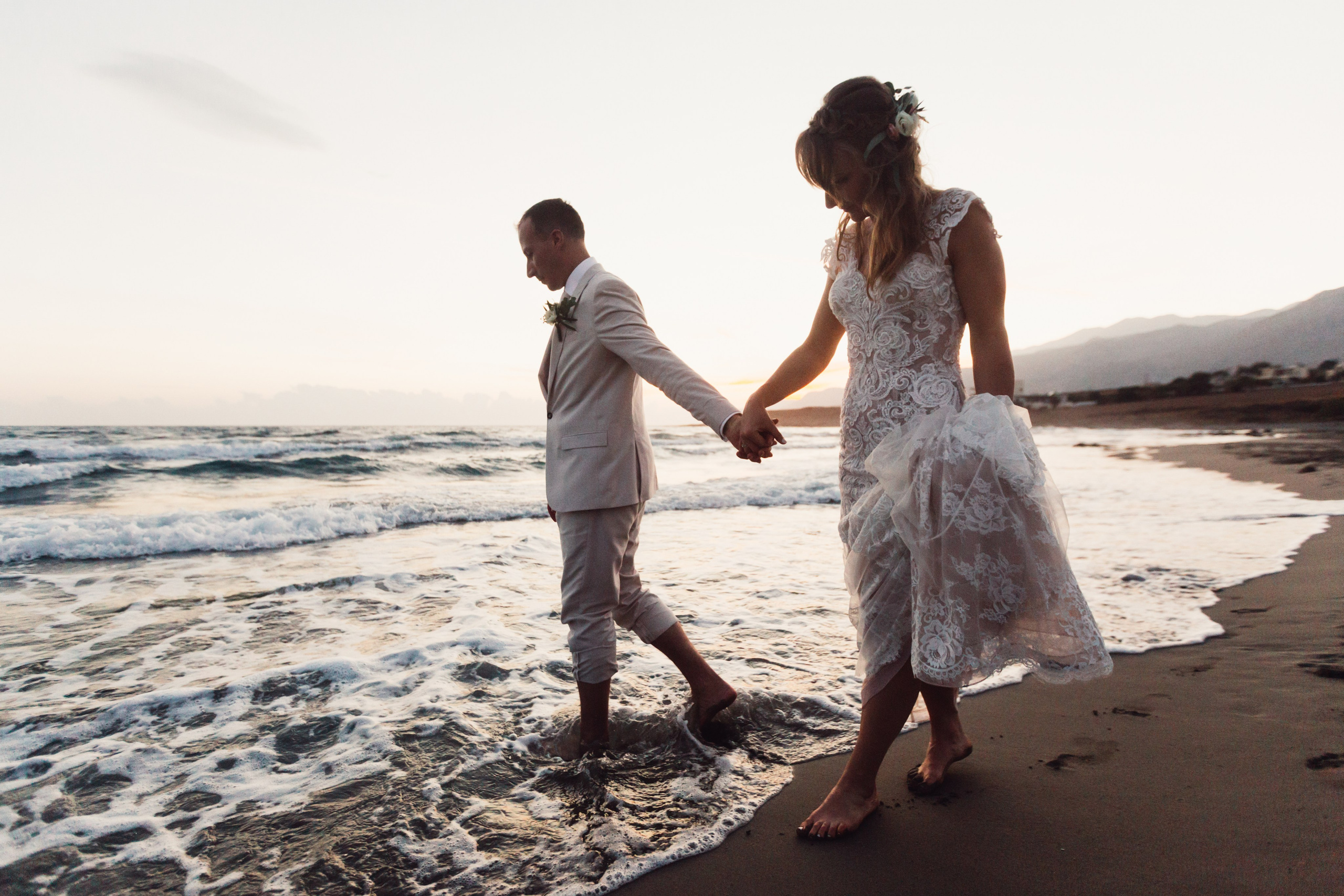 Aaron & Beata, Crete. Denny Savon — Photographer in Santorini | Weddings, Love Stories & Flying Dress