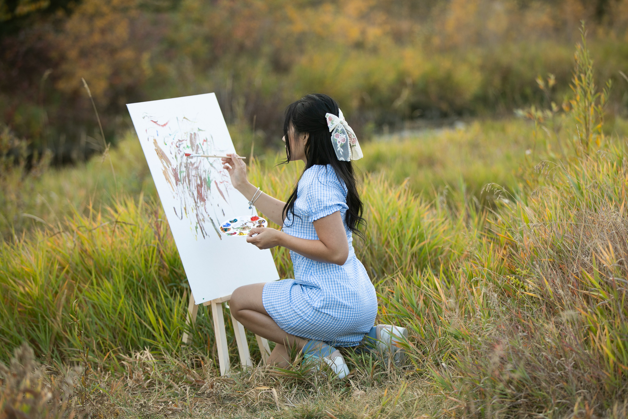 Hannah Woo — Fish Creek. Fotografía accesible en Calgary