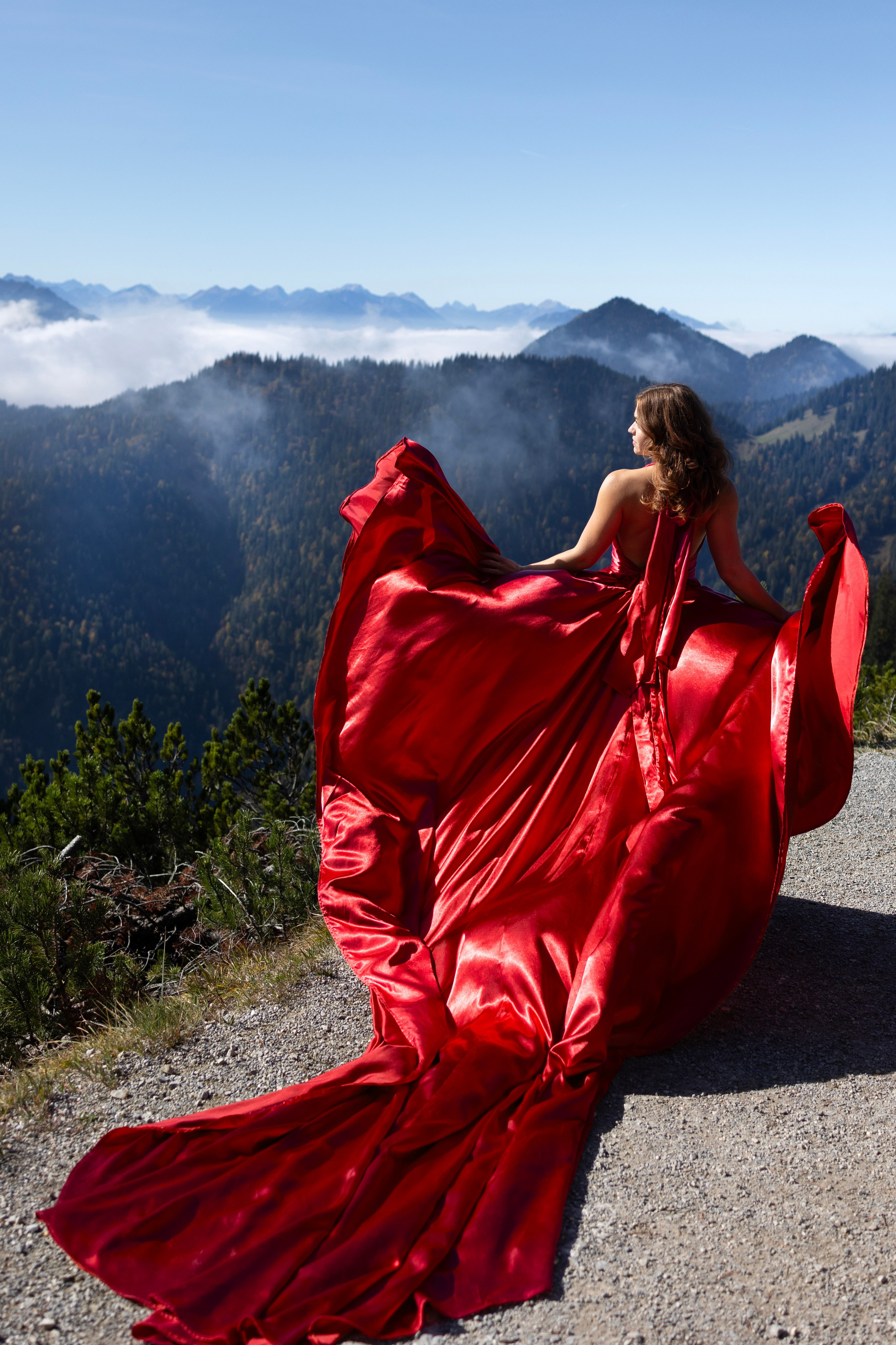 Shooting in the mountains. Photographer in Munich