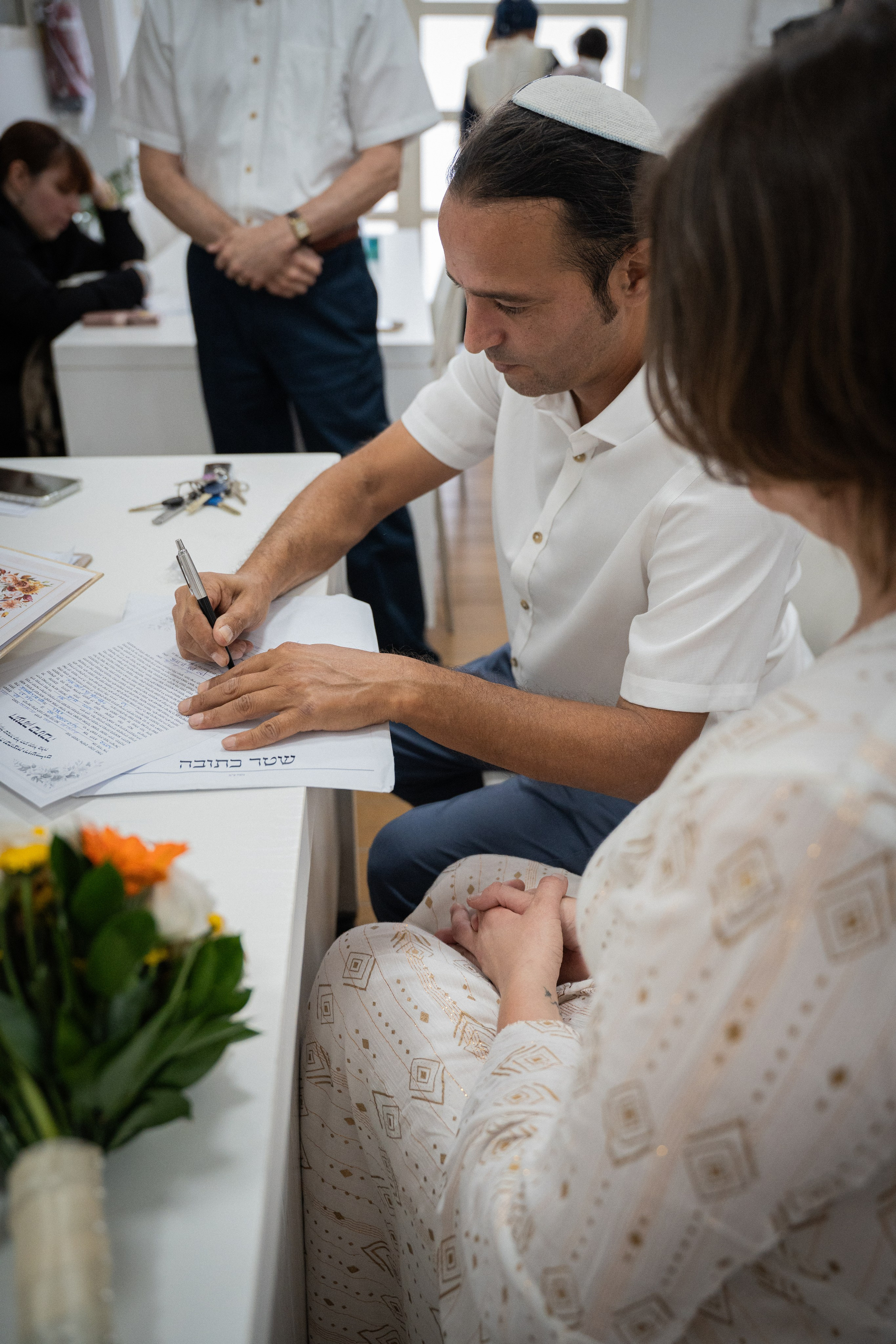 Chuppah of Yael & Raz, Hod Hasharon, July 2026. Divign By Tehilah — Meaningful Graphic Design & Photography