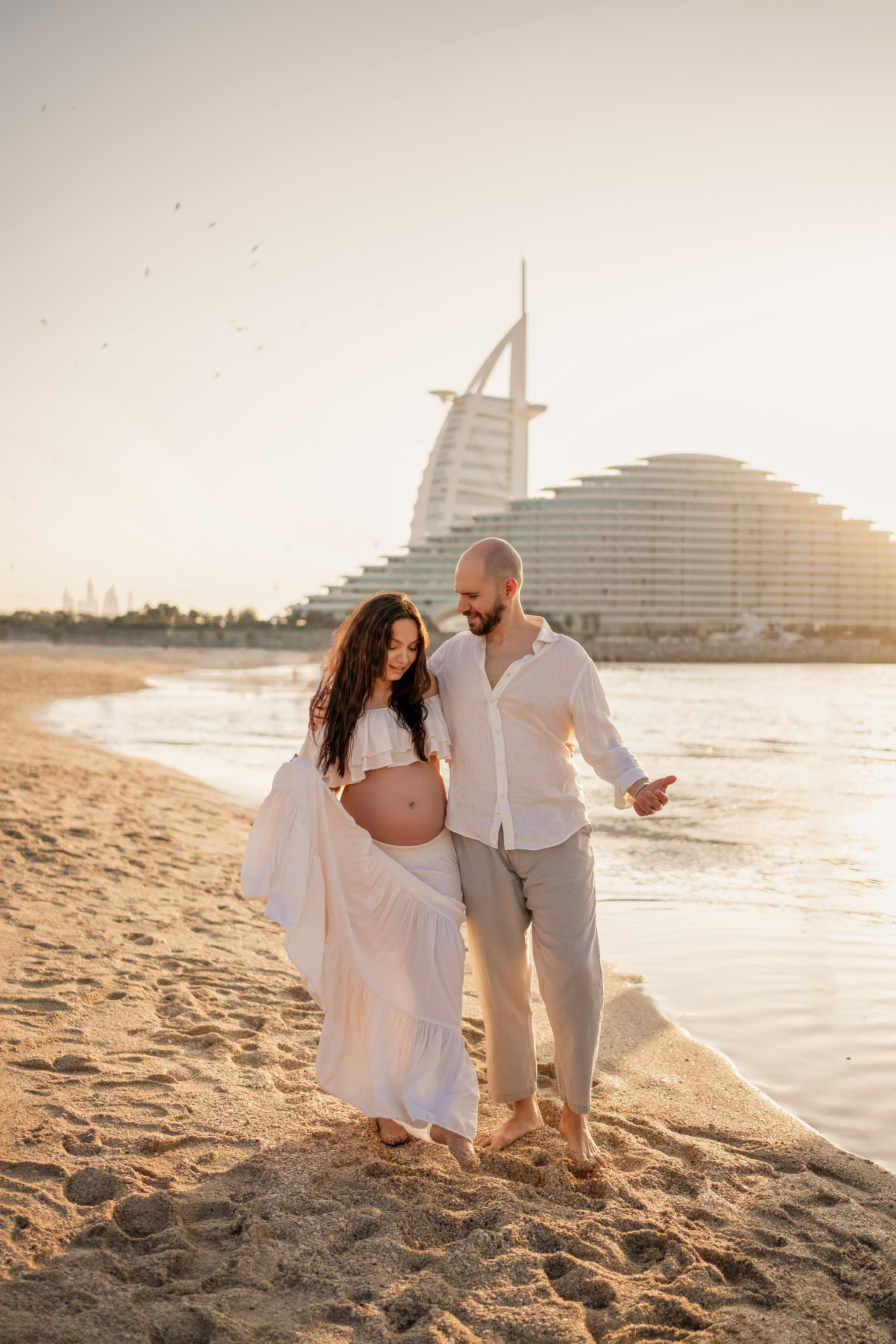 Sunset by the Burj Al Arab. Angela Iakovleva — Family Photographer in Dubai