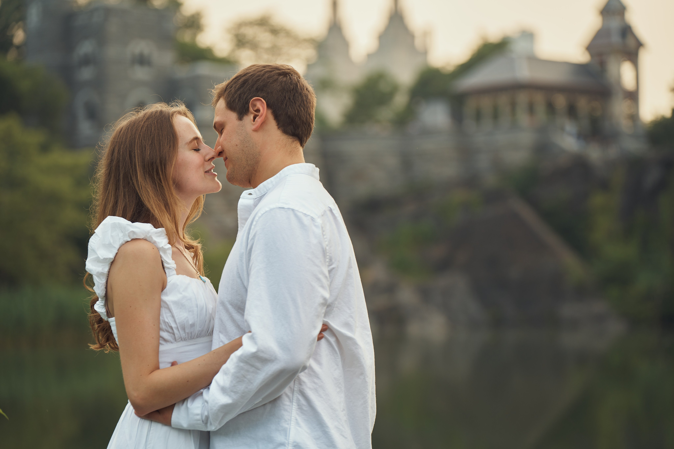 Page and Chris, Central Park. Alex Pedan photography