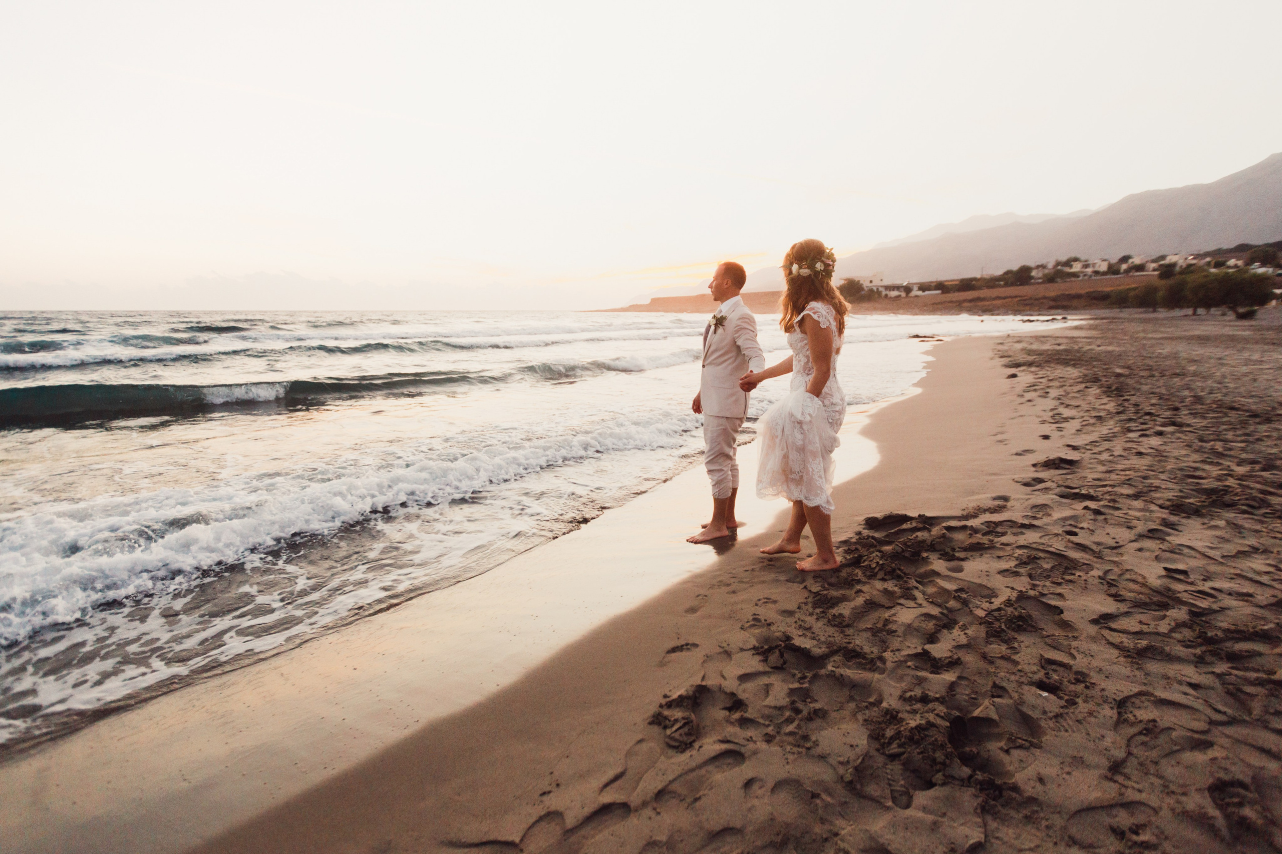 Aaron & Beata, Crete. Denny Savon — Photographer in Santorini | Weddings, Love Stories & Flying Dress