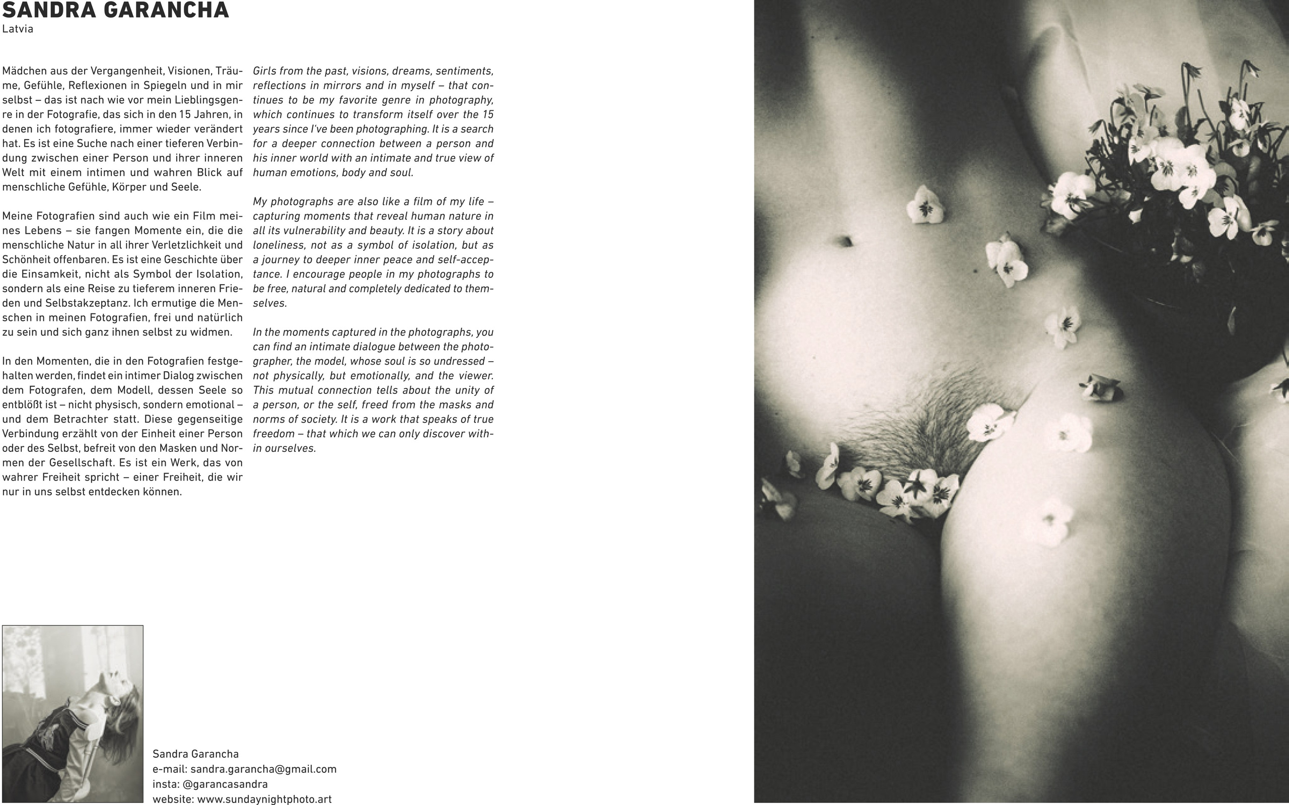 Fine art Sensual. Sandra Garanca Portrait and event photographer