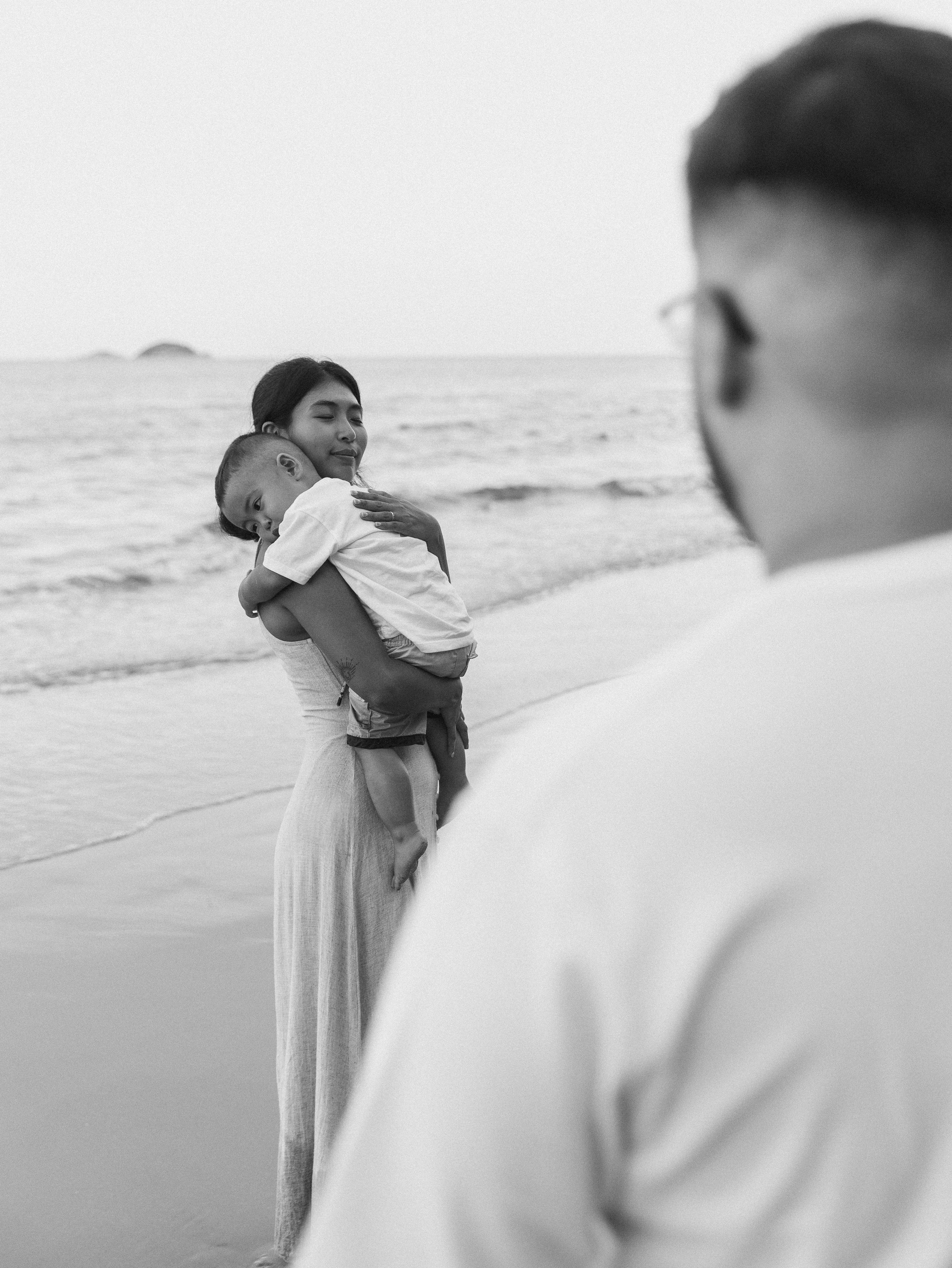 At the beach. Family and wedding photographer in Bangkok, Thailand