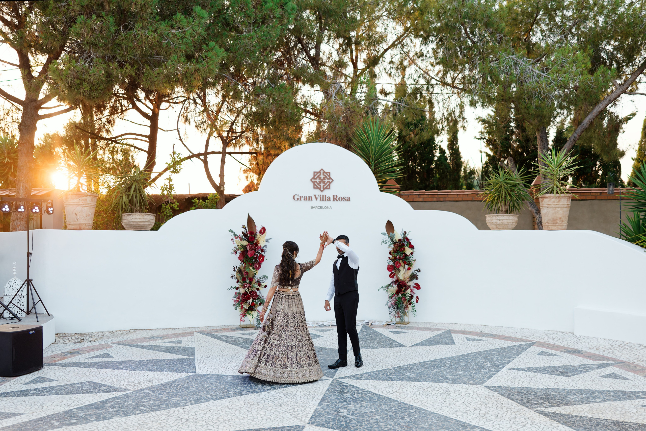 Indian wedding at Gran Villa Rosa, Barcelona