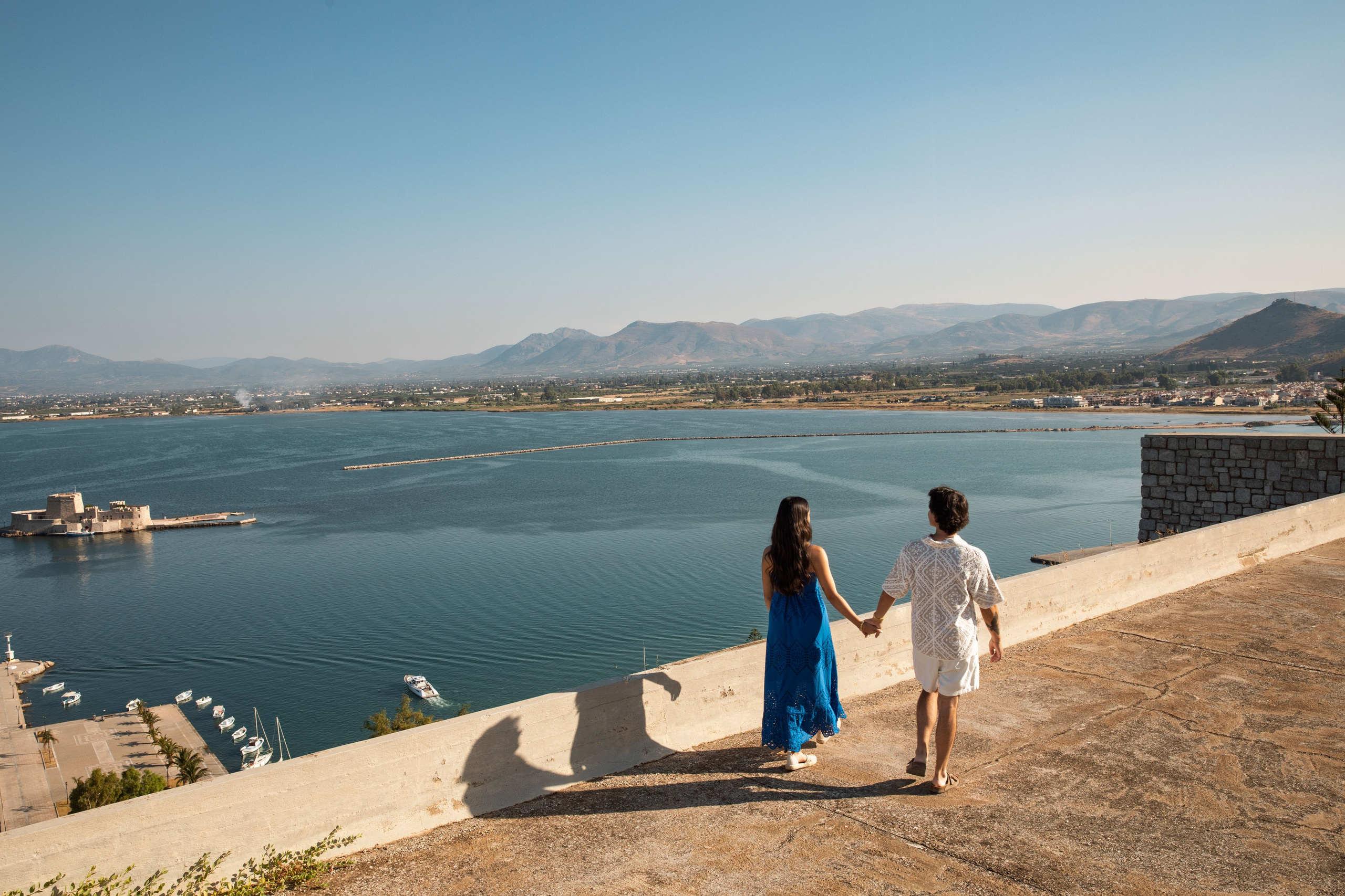 Evan & Sofia (USA). Photographer Anya Khasapi. Nafplio, Greece