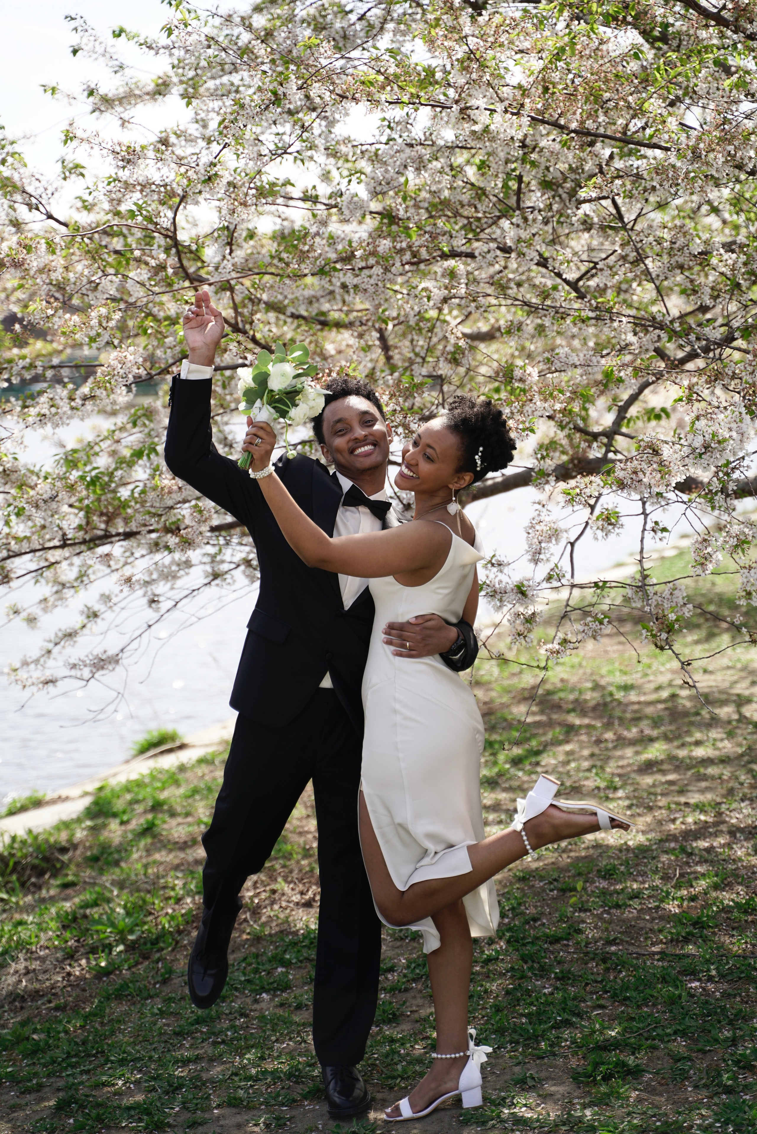 Sosina and Aaron at Charles river Esplanade. Stefanovich Photography | Boston, MA