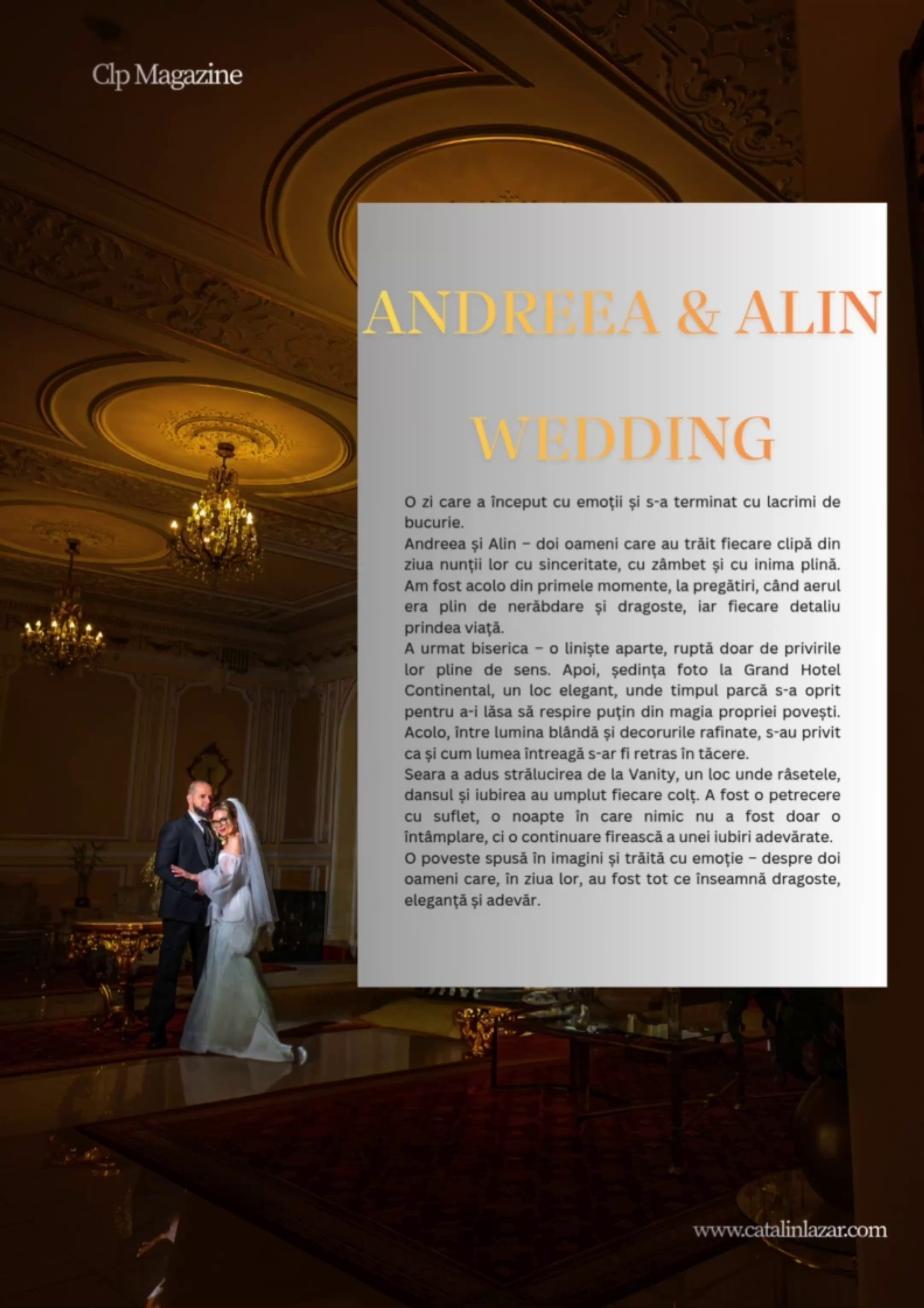 Nunta Andreea & Alin. Cătălin Lazăr Photography — Fotografie de nuntă și evenimente premium în România și Europa