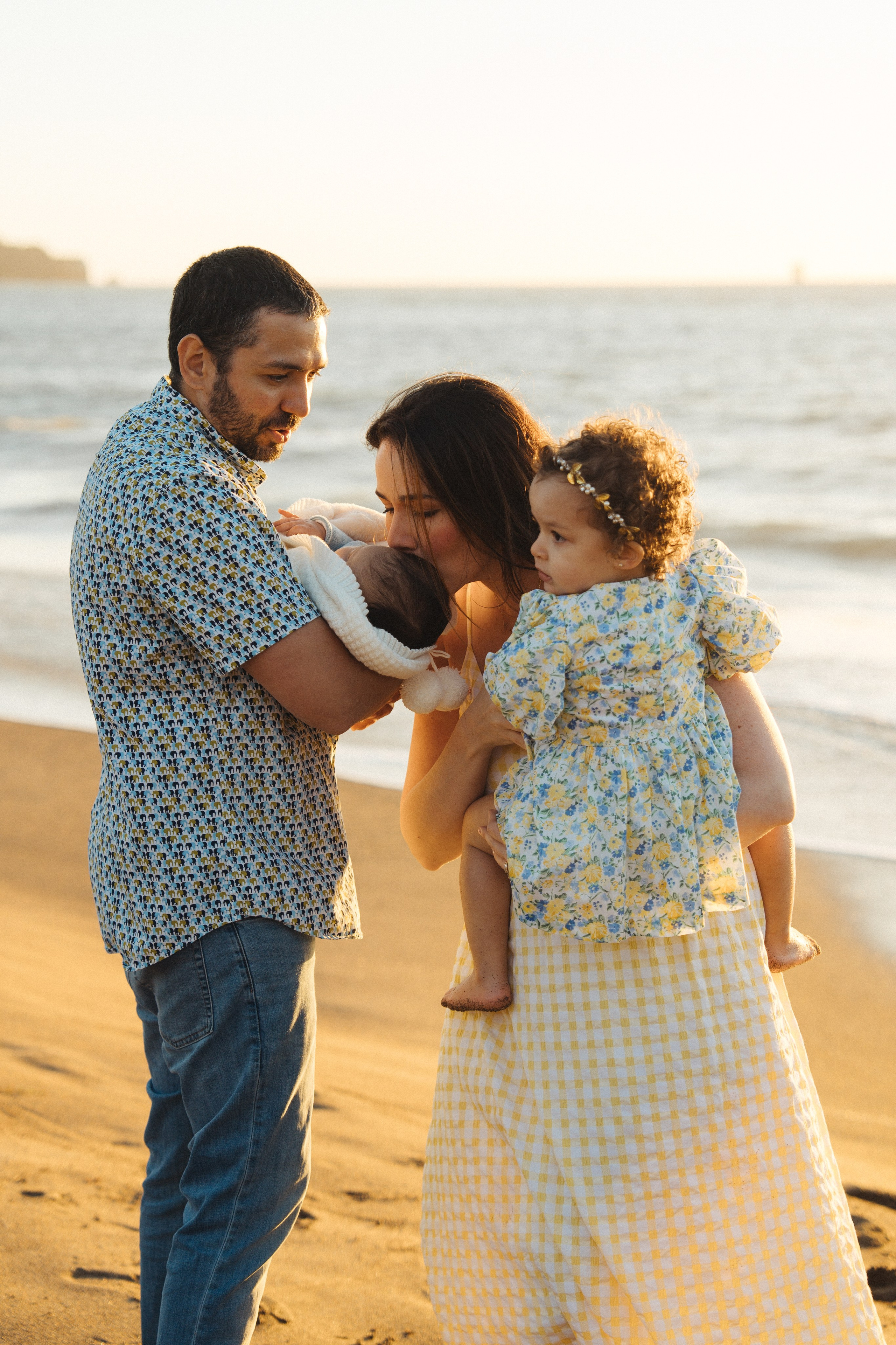 Bri’s growing family at Baker Beach. Soulo Photography | San Francisco Bay Area Based Photographer