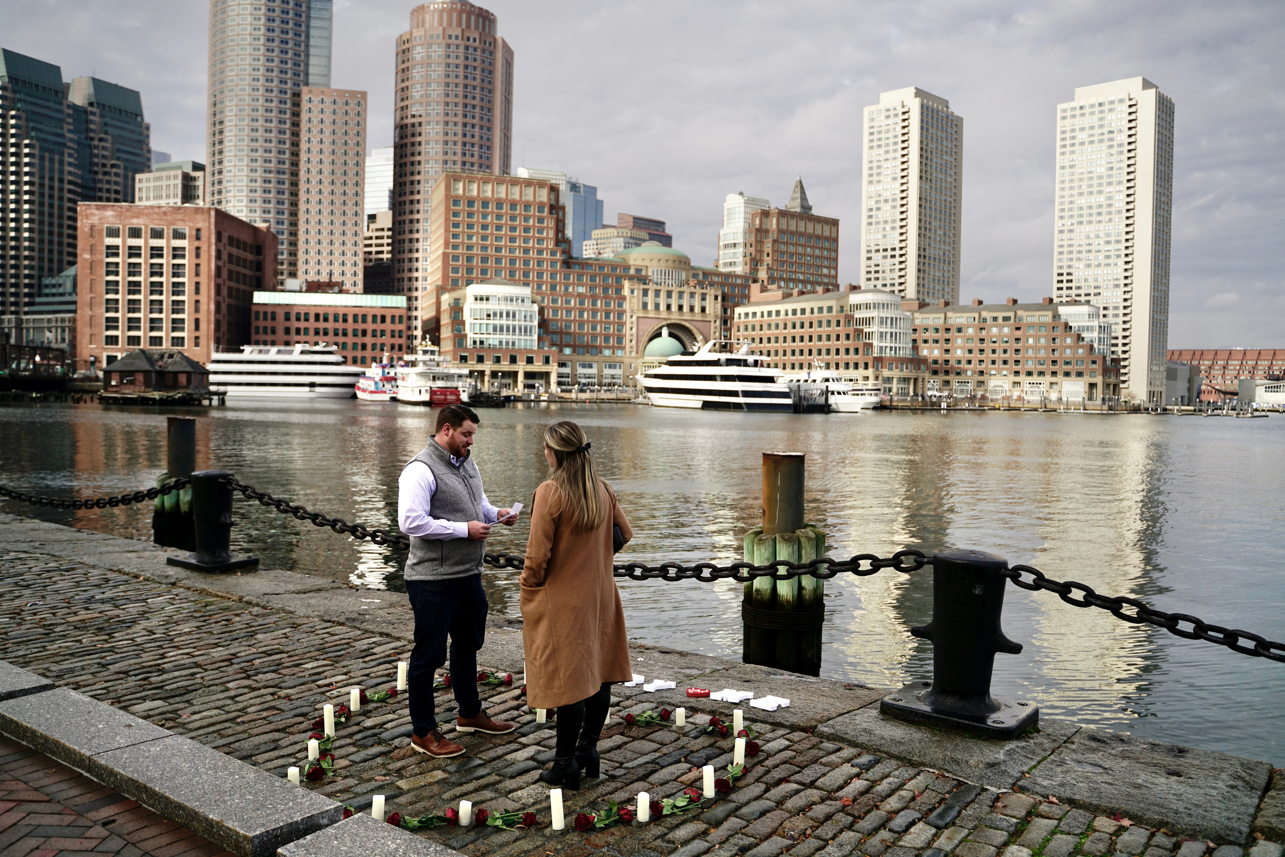 Charles and Helen at Seaport. Stefanovich Photography | Boston, MA
