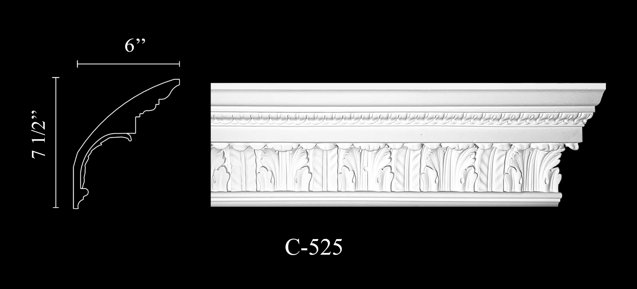 Crown Molding. Plaster molding