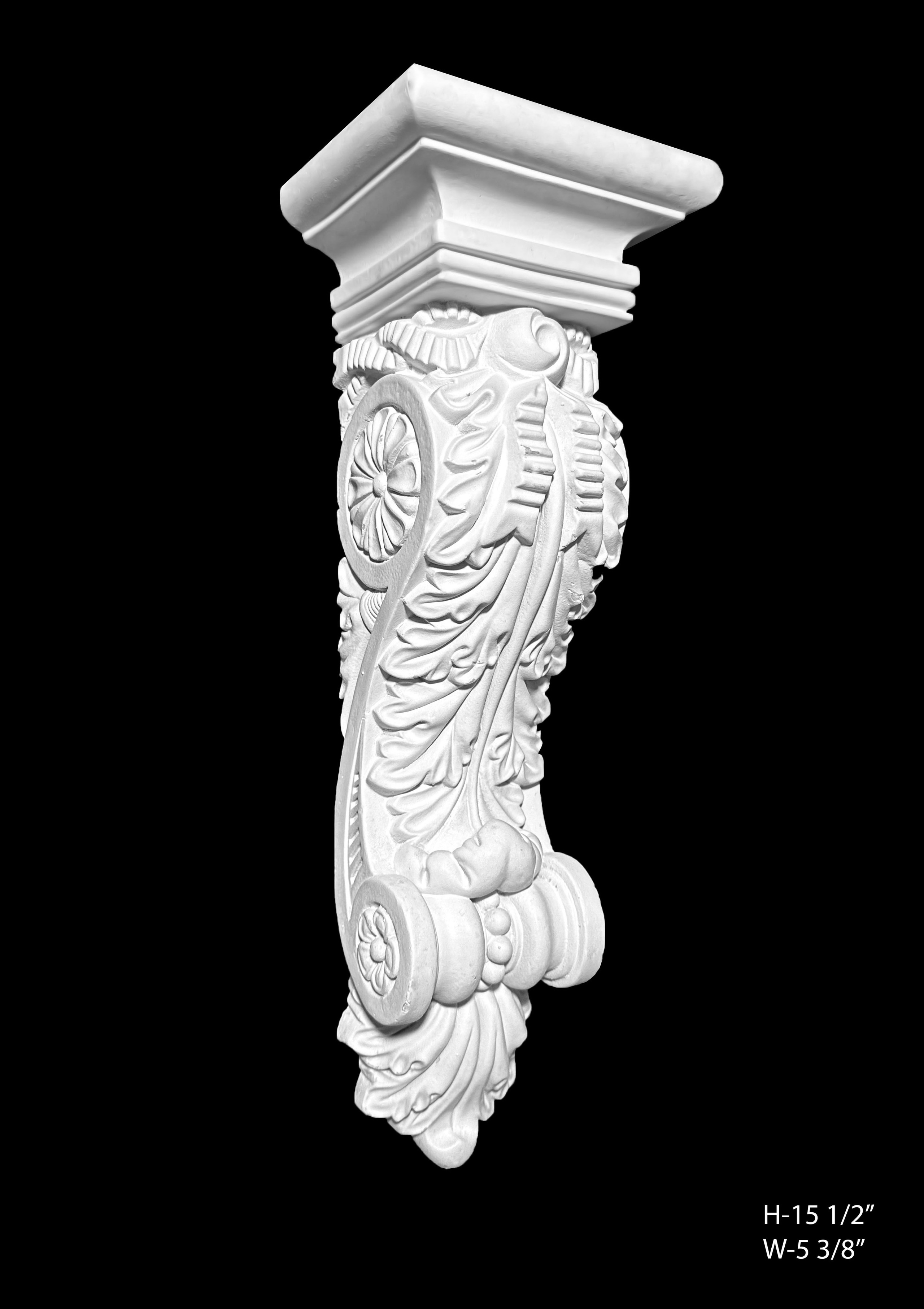 Corbels. Plaster molding