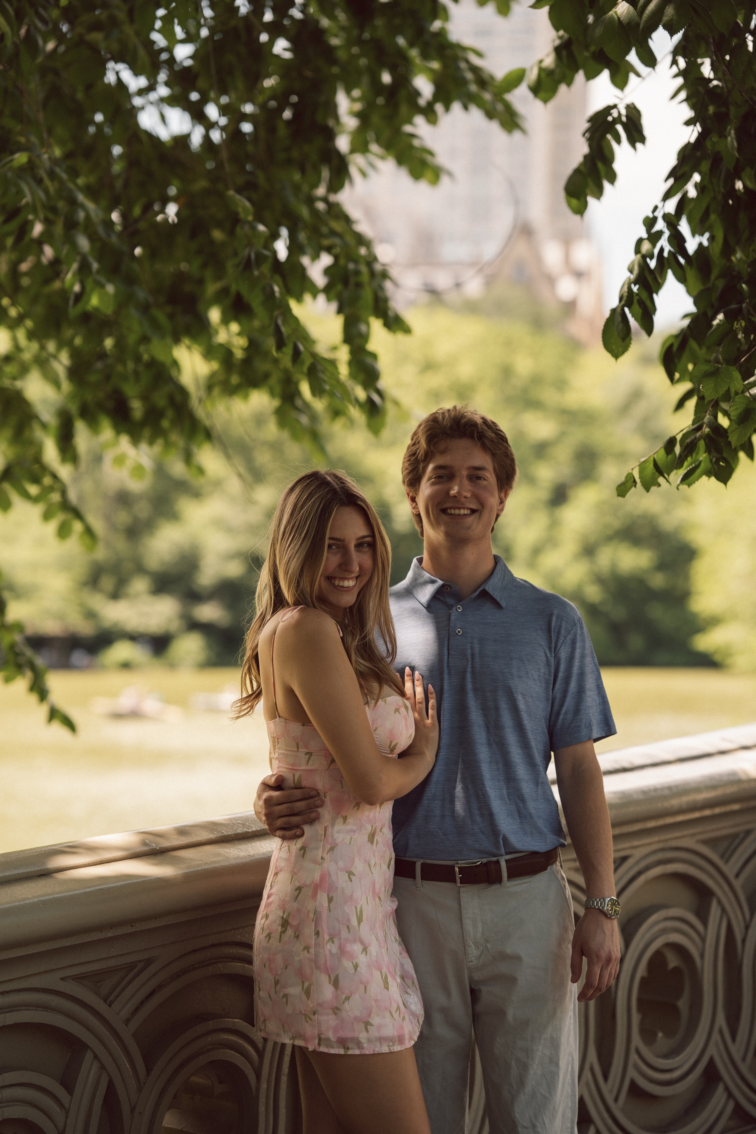 Surprise proposal Central Park. New York + destination photographer
