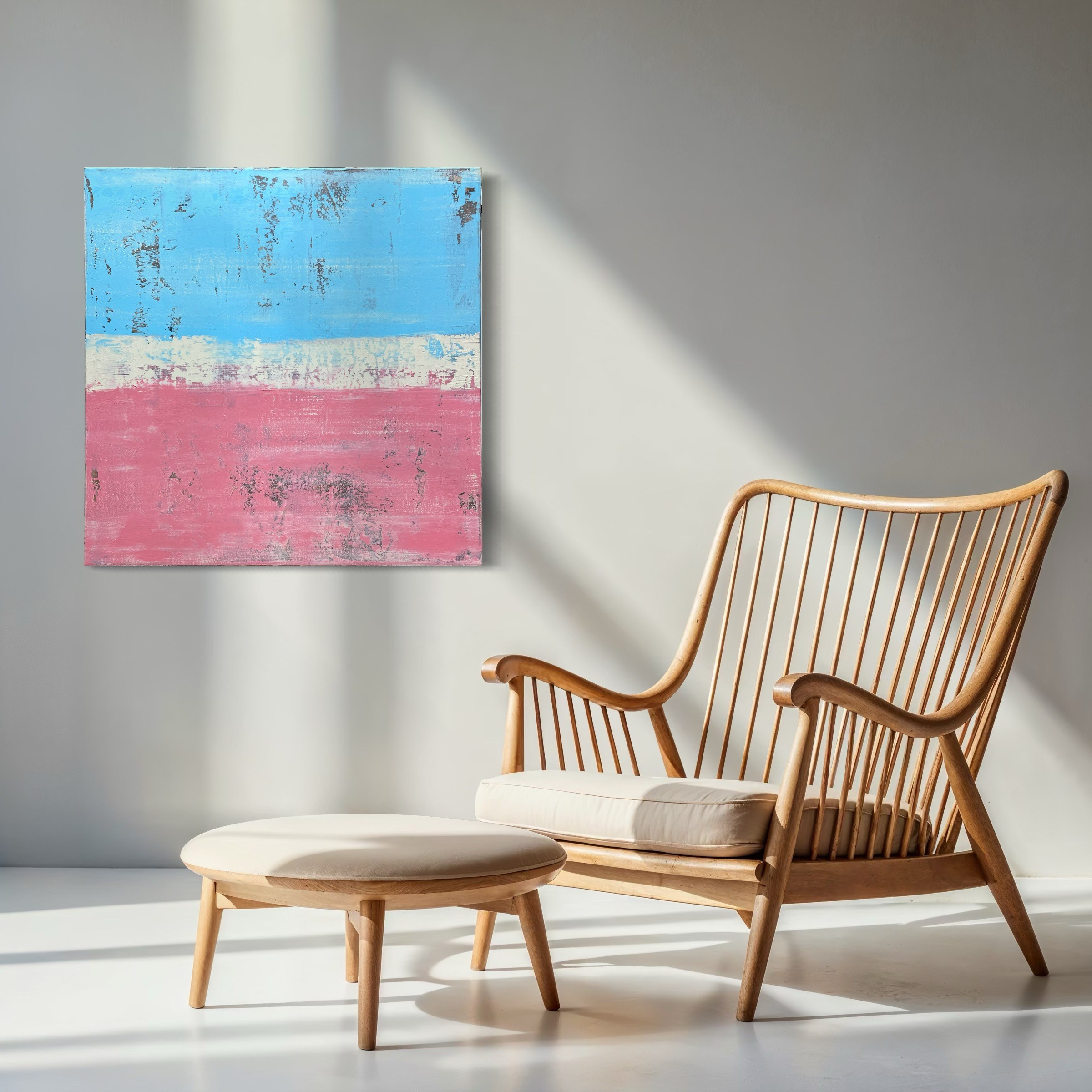 Worn Elegance – Abstrakte Acrylmalerei | Manuela Eschbaum