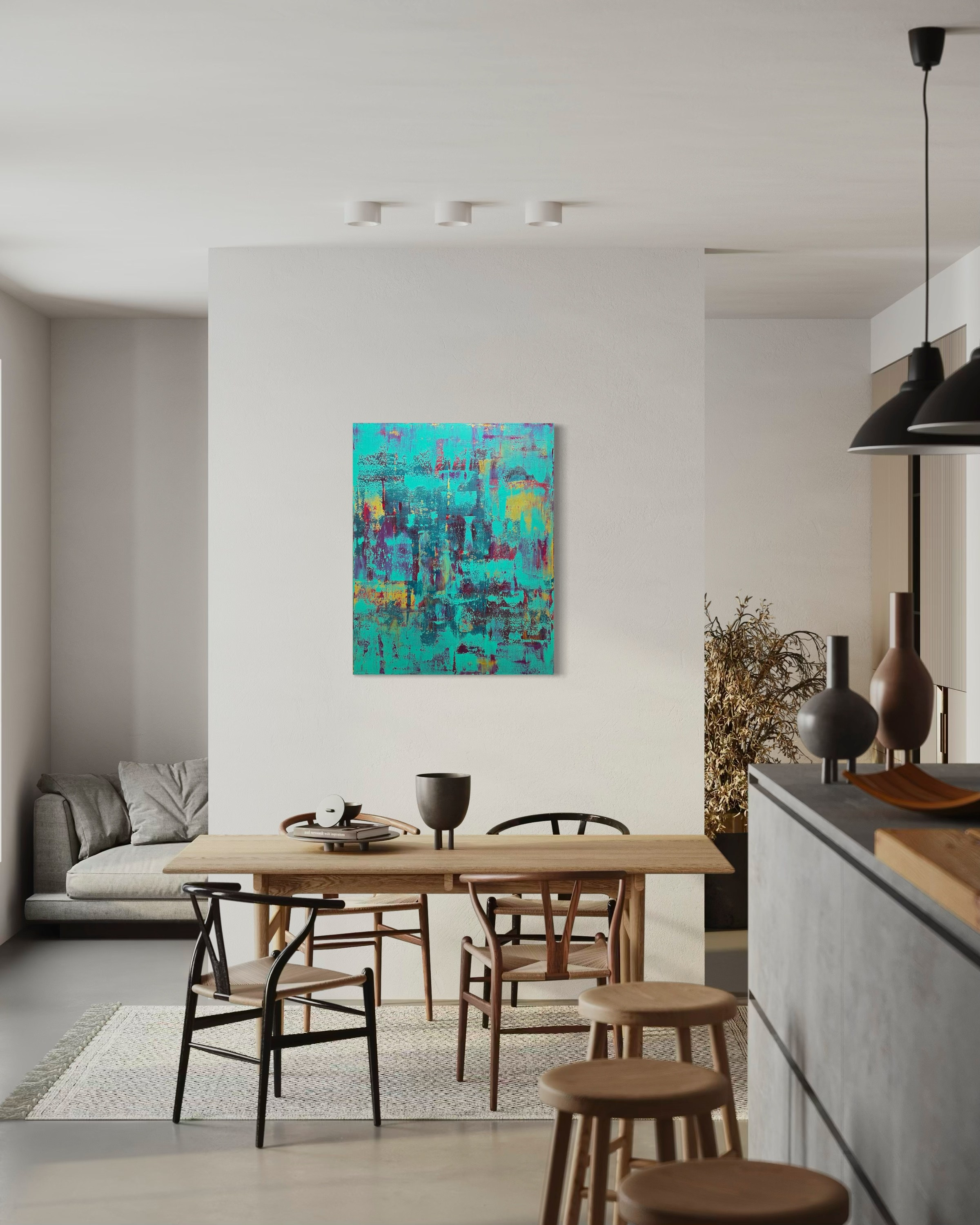 Timeless Reflections – Abstrakte Acrylmalerei | Manuela Eschbaum