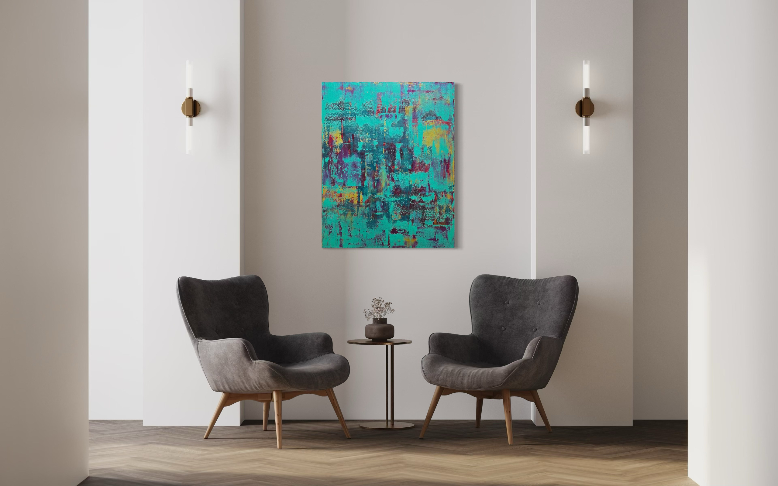 Timeless Reflections – Abstrakte Acrylmalerei | Manuela Eschbaum