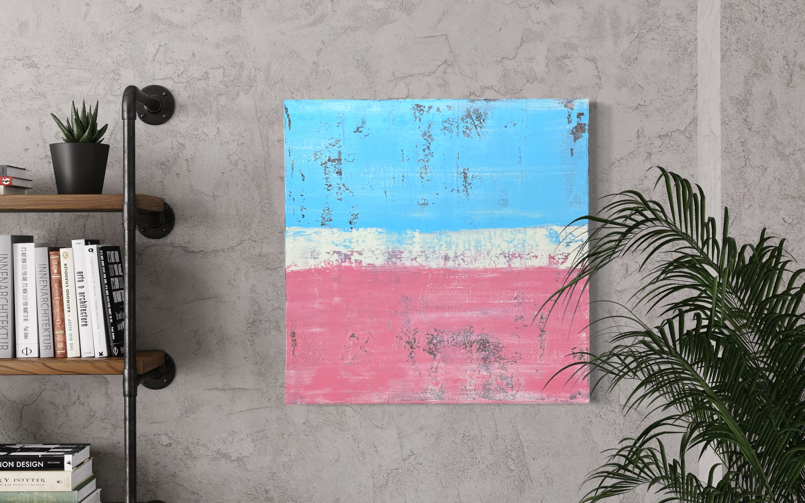 Worn Elegance – Abstrakte Acrylmalerei | Manuela Eschbaum