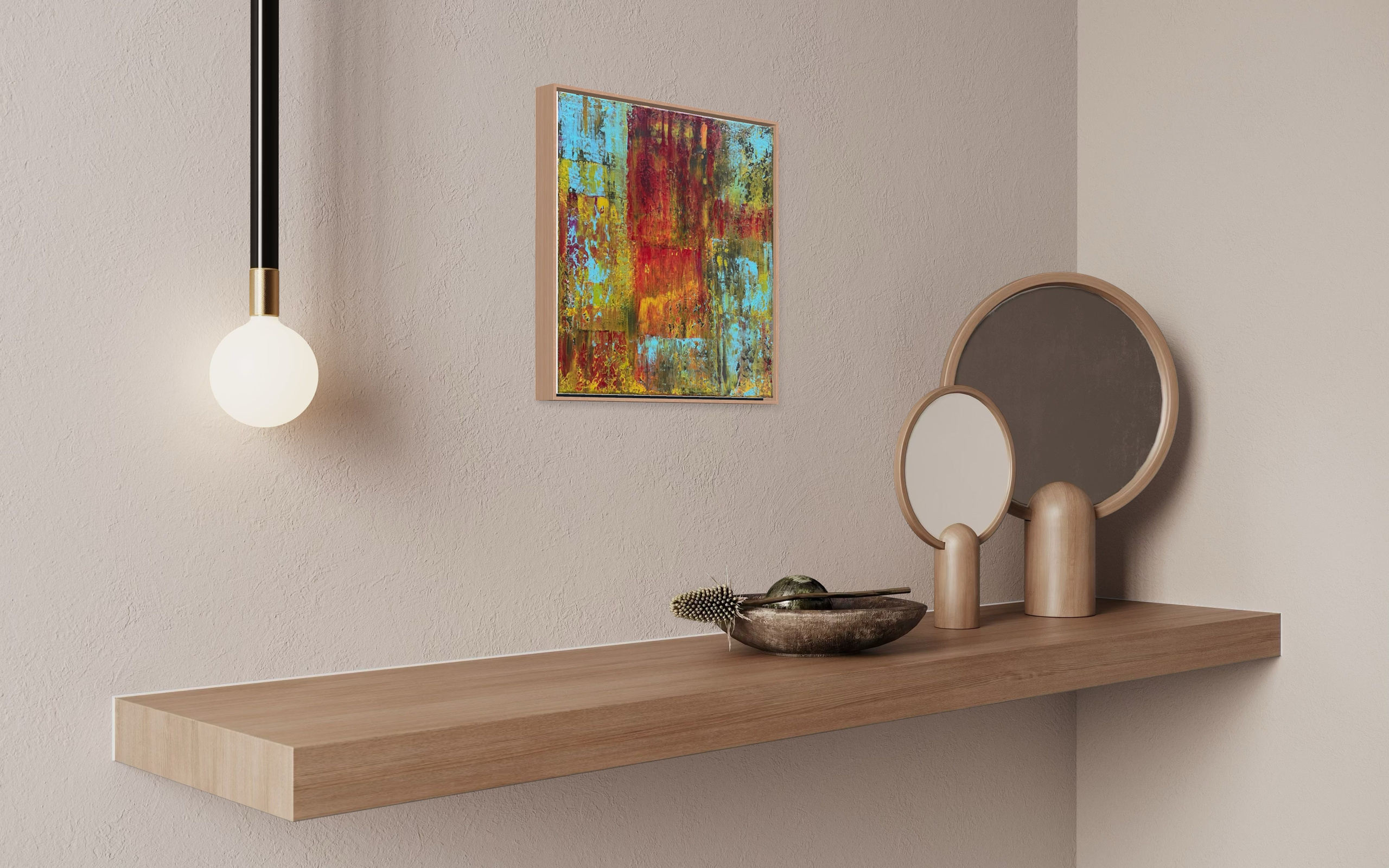 Burning Oasis – Abstrakte Acrylmalerei | Manuela Eschbaum