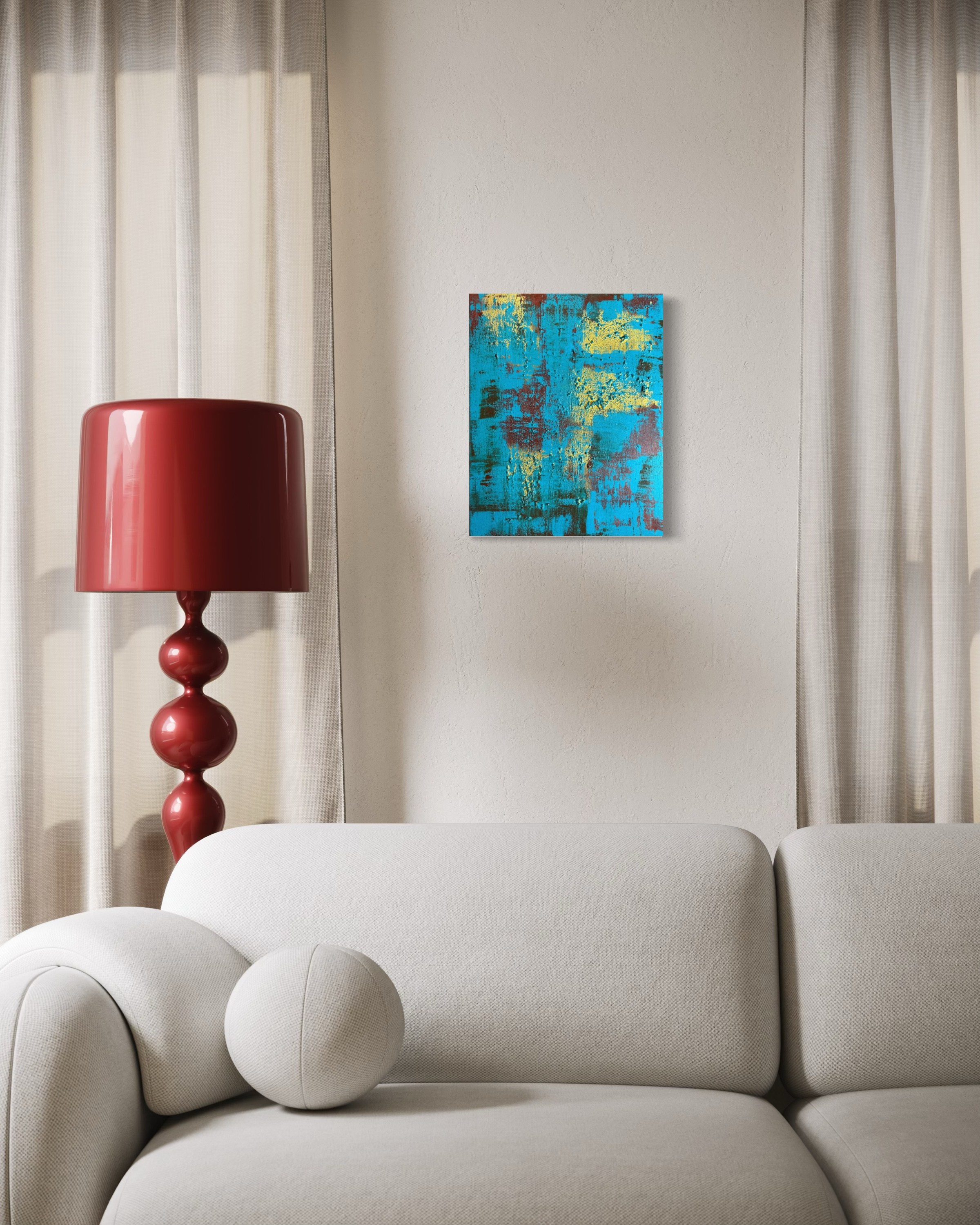 Golden Echoes – Abstrakte Acrylmalerei | Manuela Eschbaum