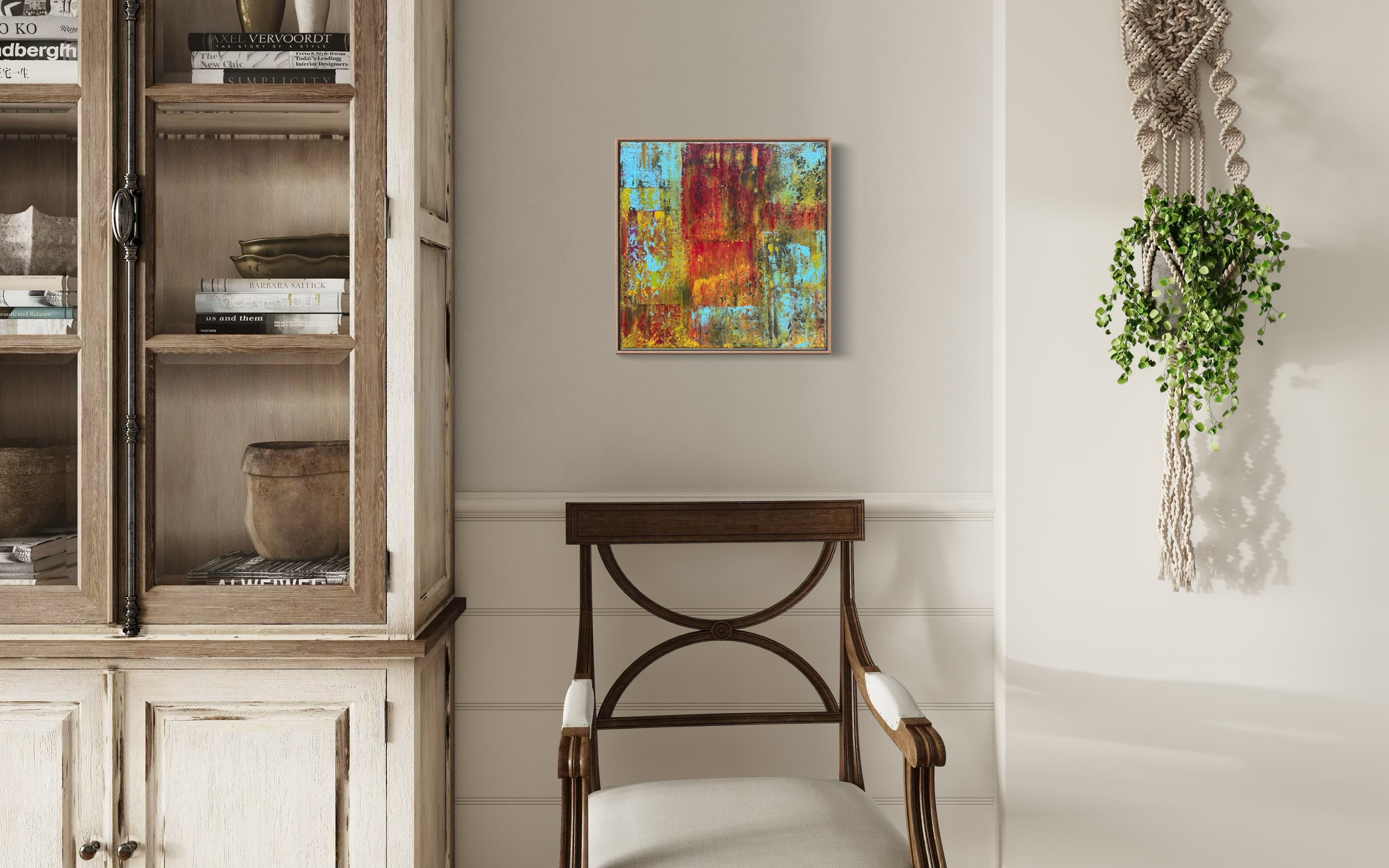 Burning Oasis – Abstrakte Acrylmalerei | Manuela Eschbaum