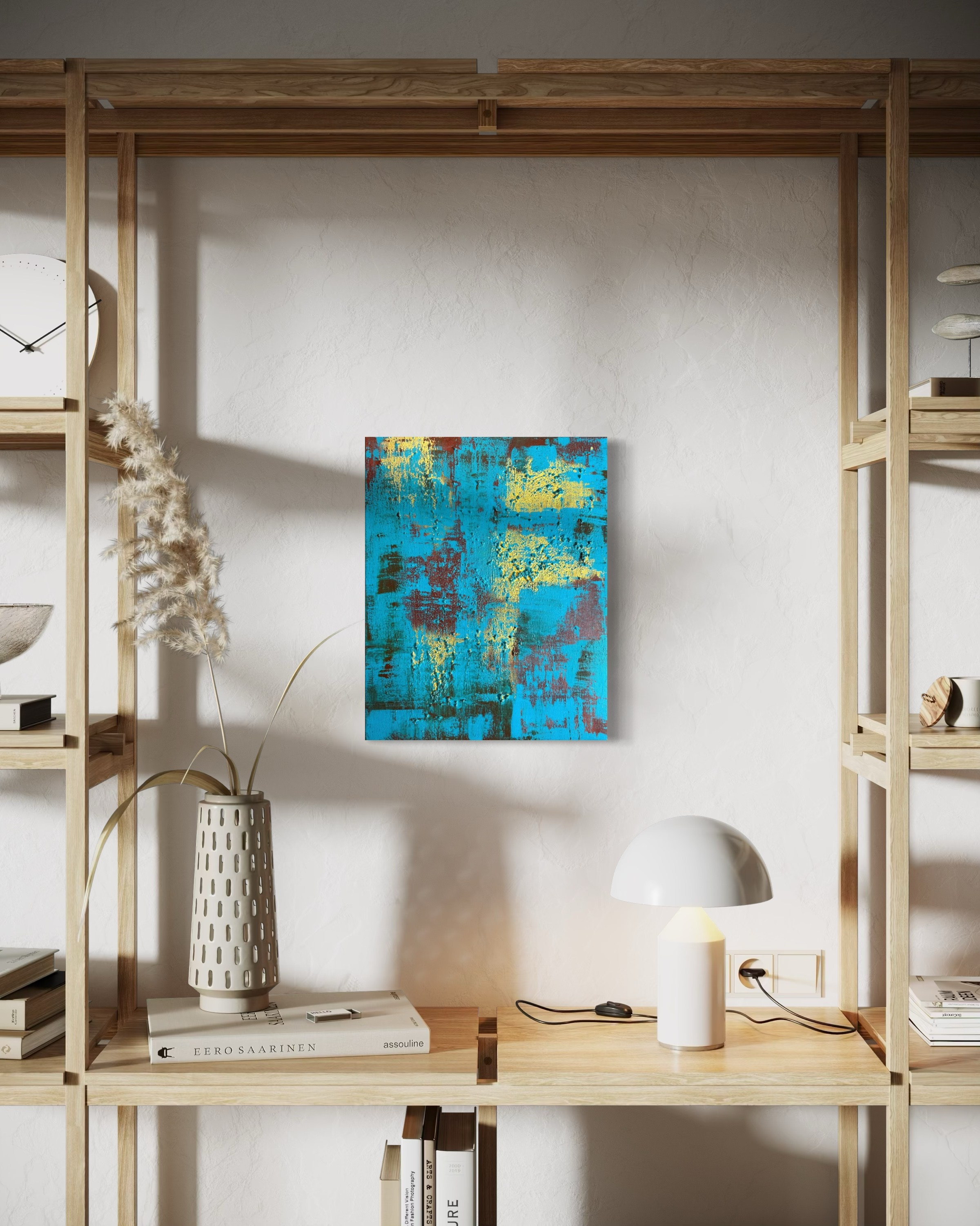 Golden Echoes – Abstrakte Acrylmalerei | Manuela Eschbaum