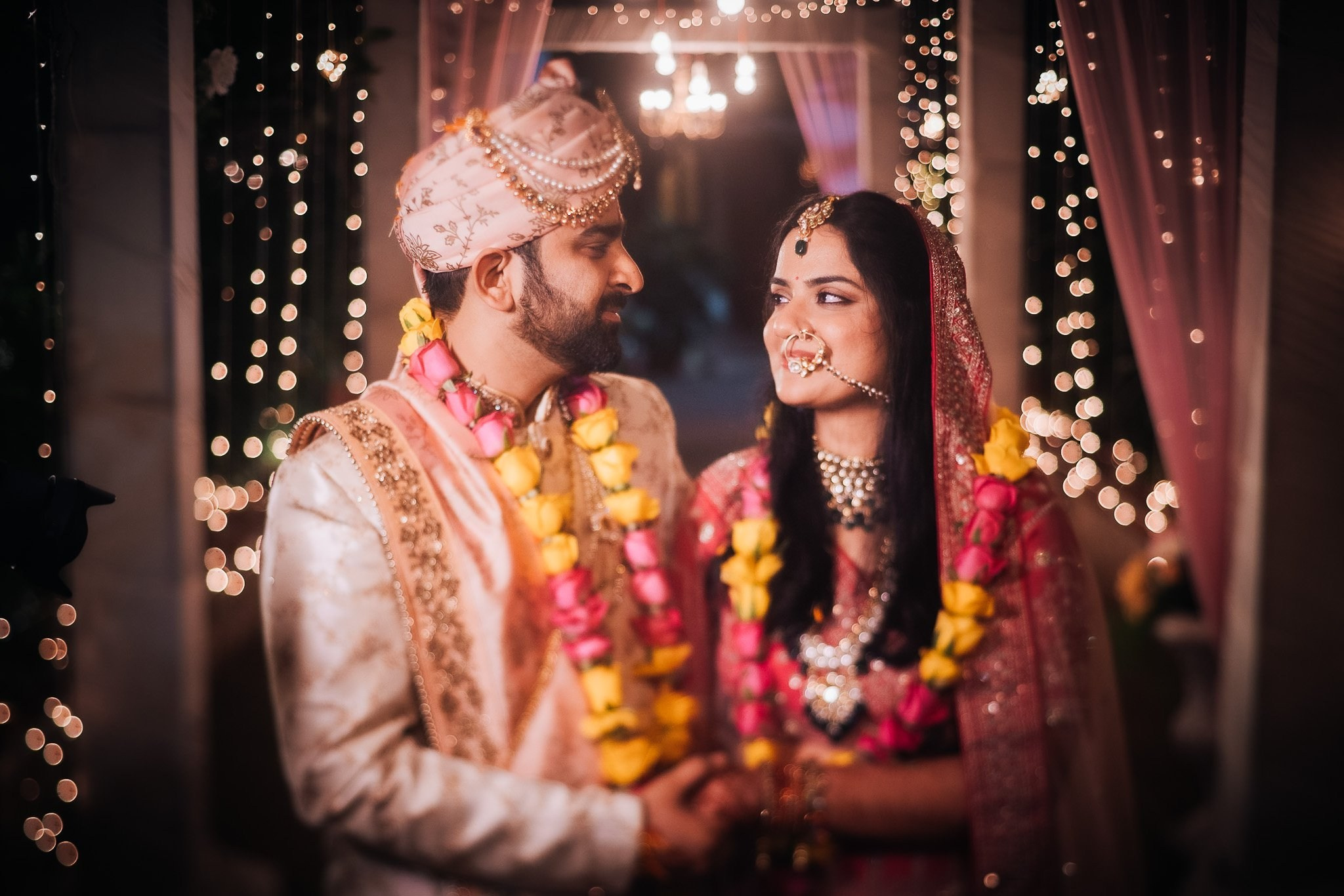 Telugu + Punjabi Fusion Wedding at Le Roma Gardenia resort, Bangalore, India