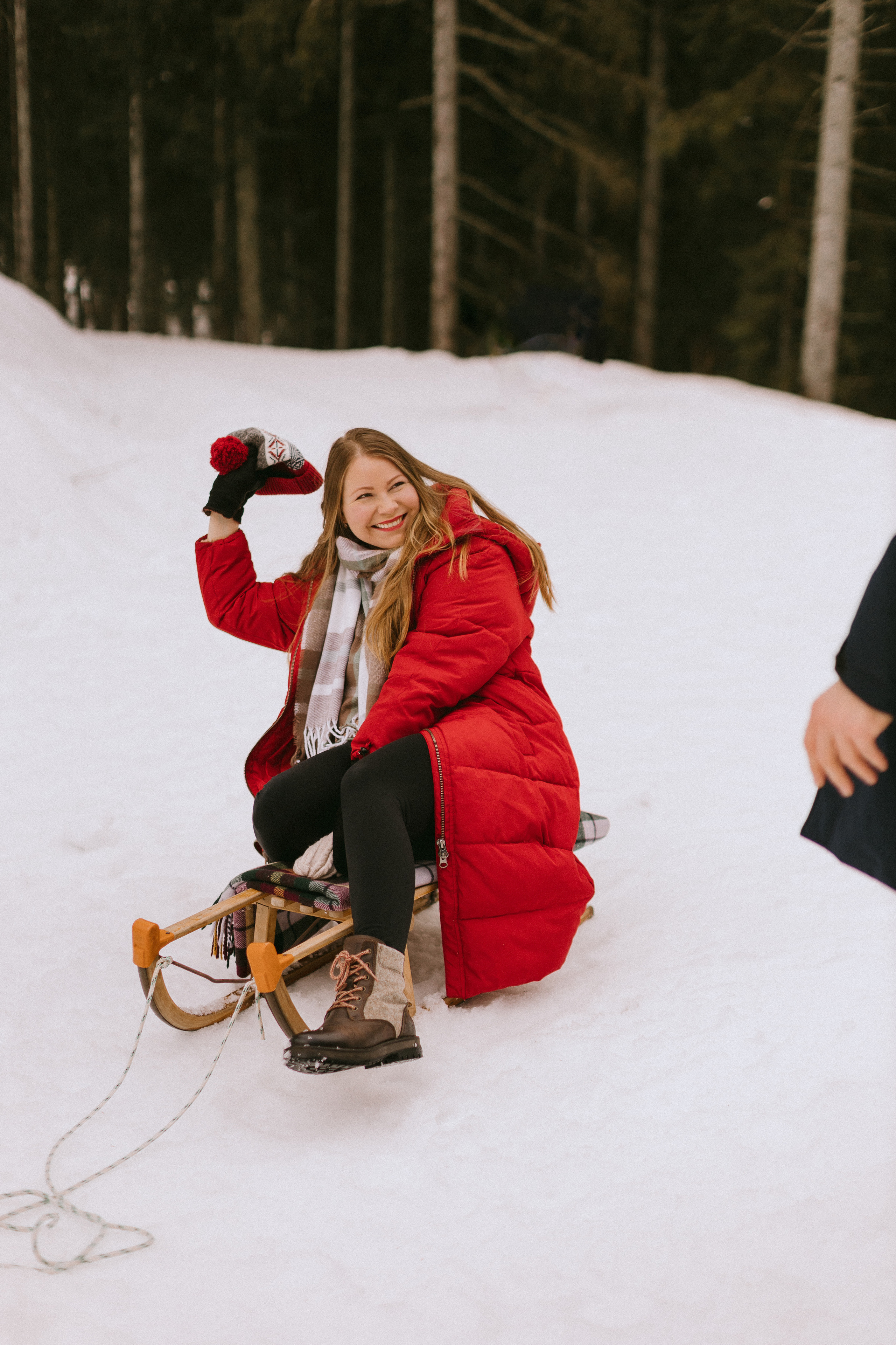 Семейная фотосессия в зимнем лесу. Фотограф в Германии — Мария Чистякова