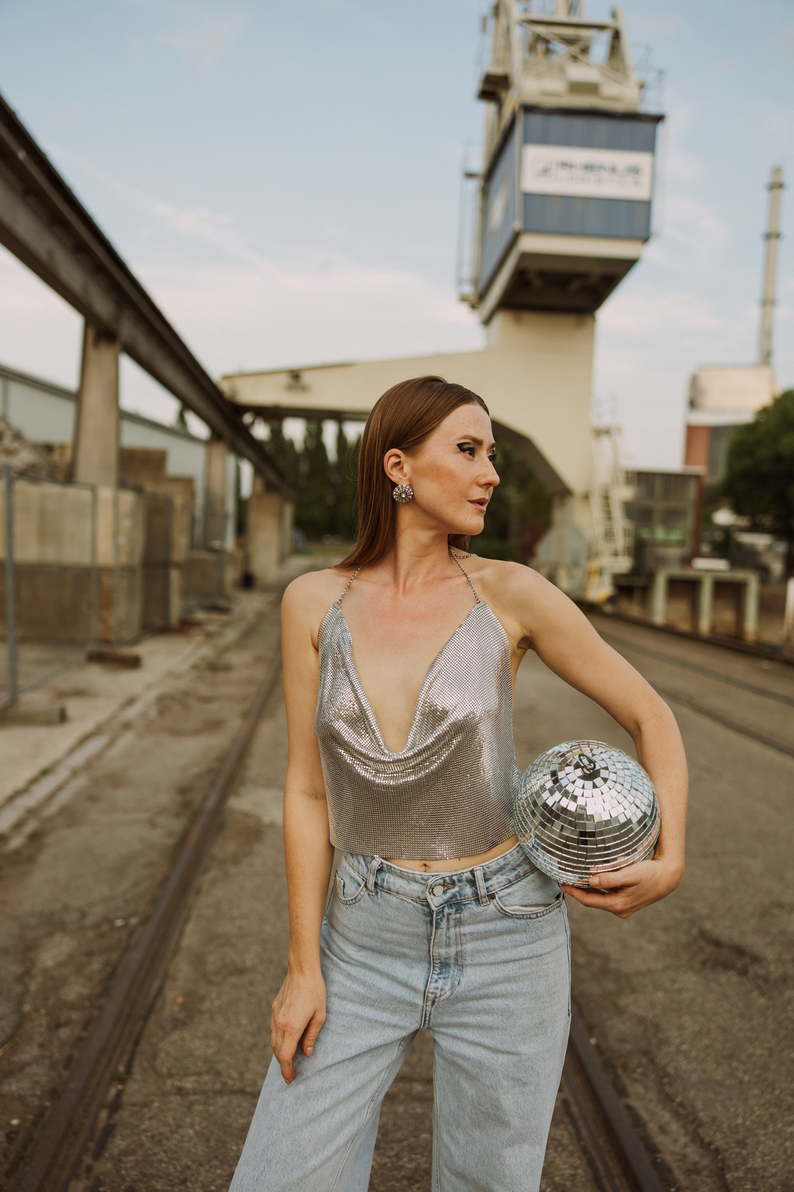 Kreatives Fotoshooting im Karlsruher Hafen. Maria Chistyakovа — Fotografin in Karlsruhe, Baden-Baden und Umgebung