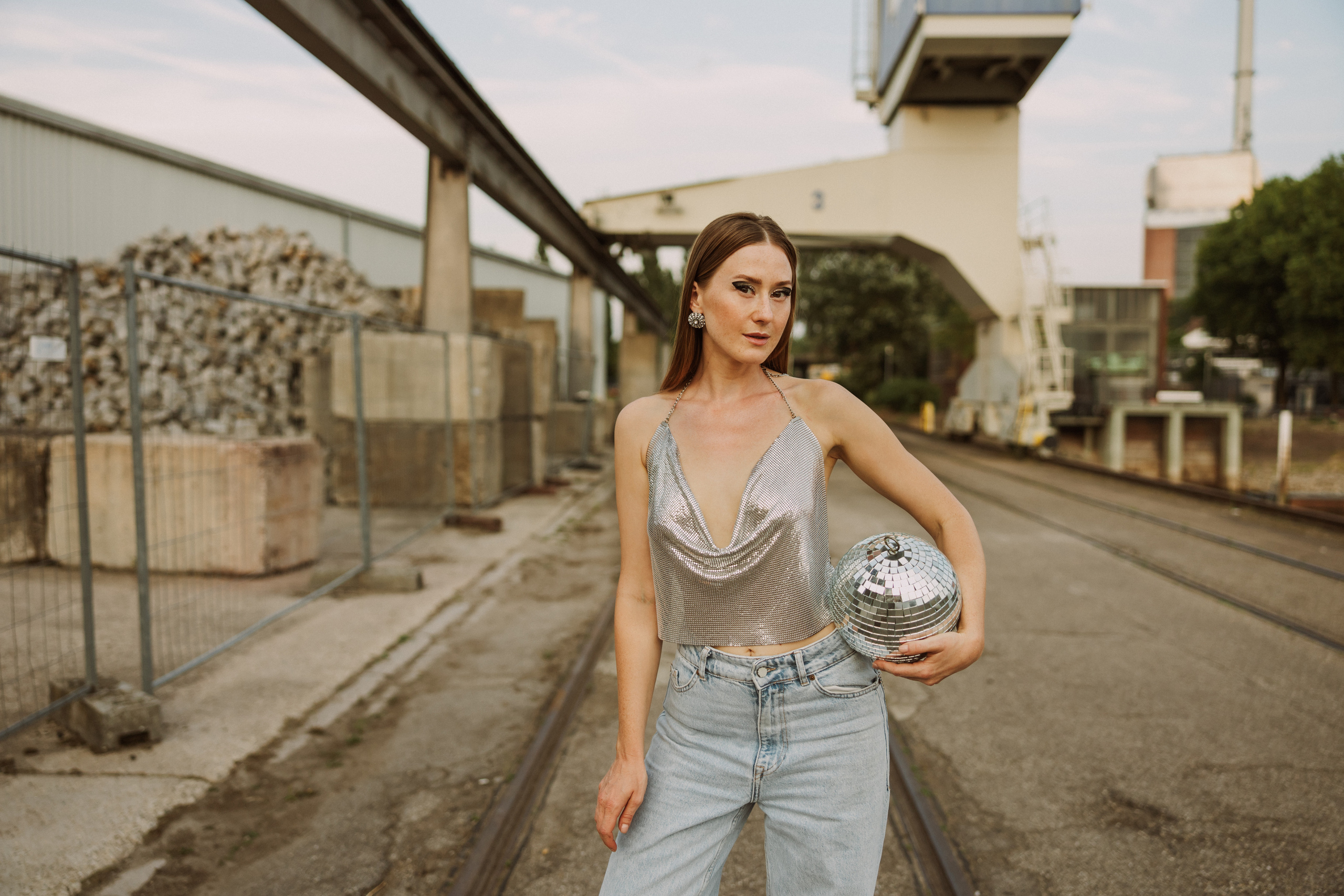 Kreatives Fotoshooting im Karlsruher Hafen. Maria Chistyakovа — Fotografin in Karlsruhe, Baden-Baden und Umgebung