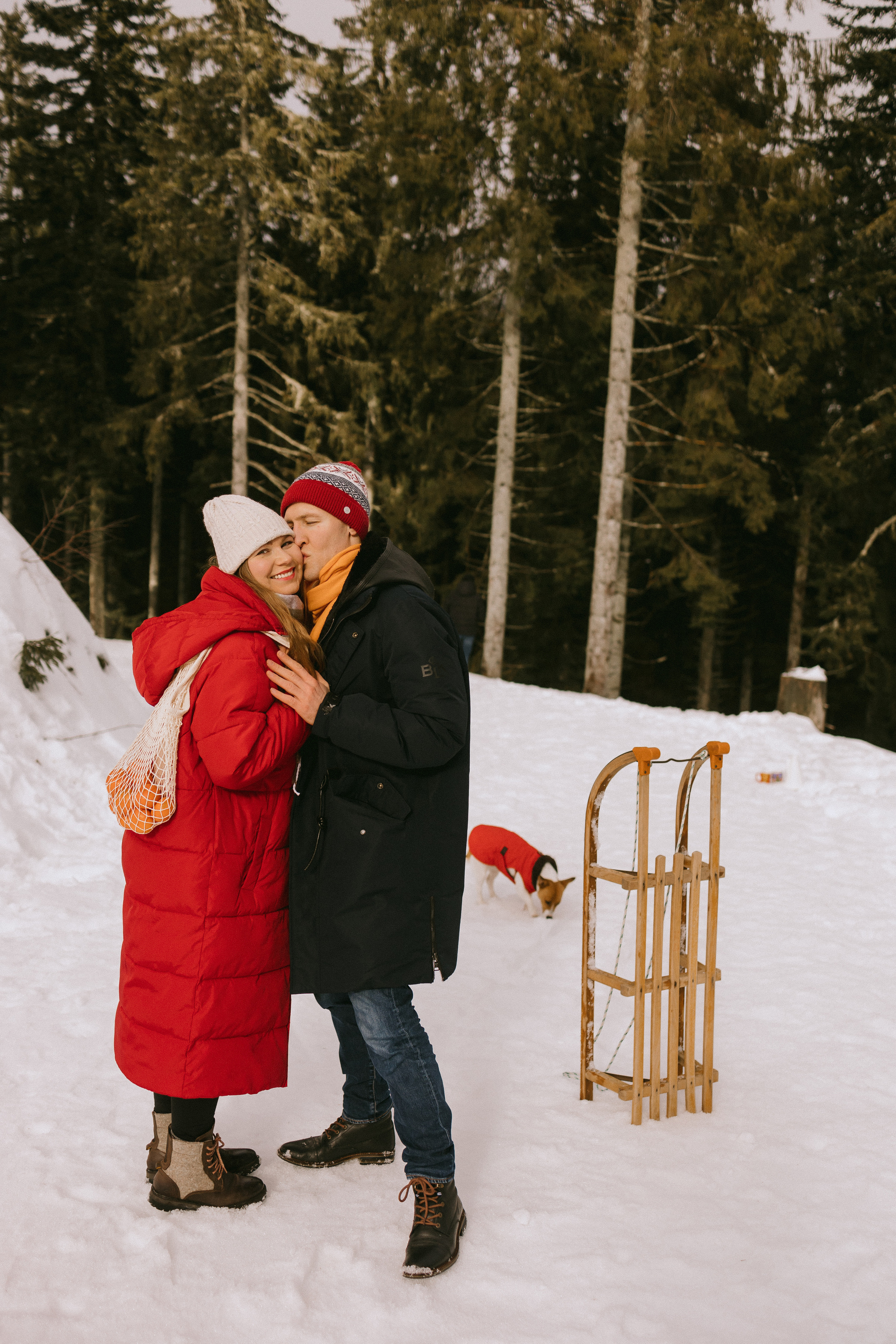 Семейная фотосессия в зимнем лесу. Фотограф в Германии — Мария Чистякова
