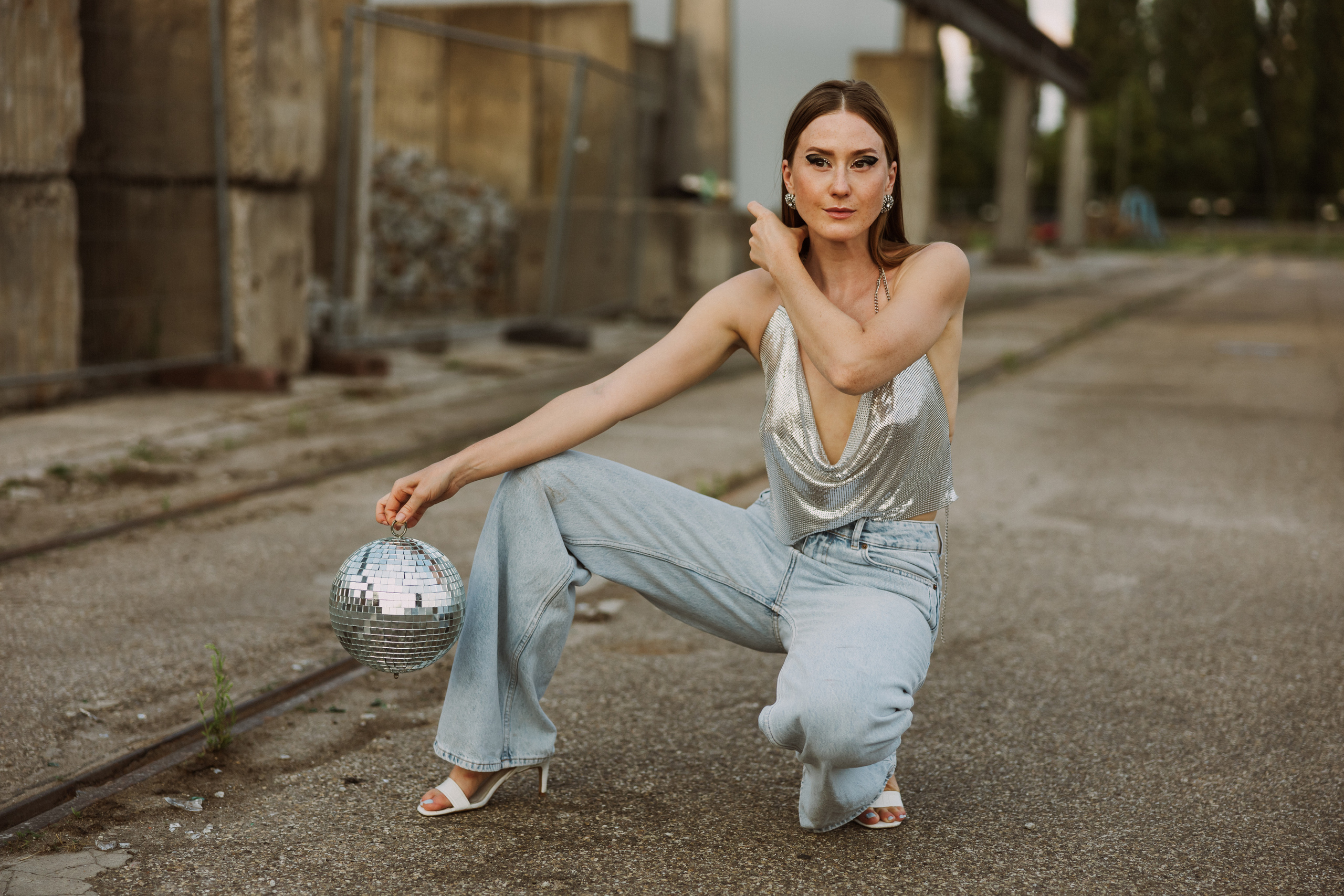 Kreatives Fotoshooting im Karlsruher Hafen. Maria Chistyakovа — Fotografin in Karlsruhe, Baden-Baden und Umgebung