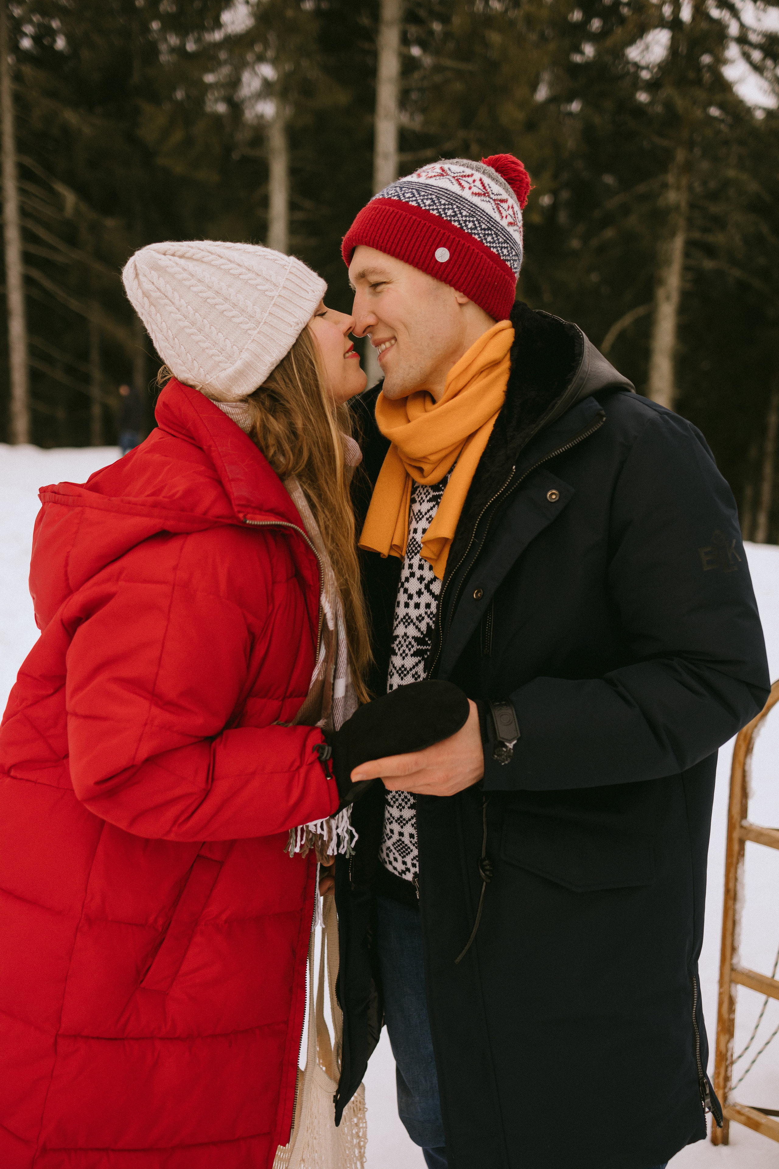 Семейная фотосессия в зимнем лесу. Фотограф в Германии — Мария Чистякова