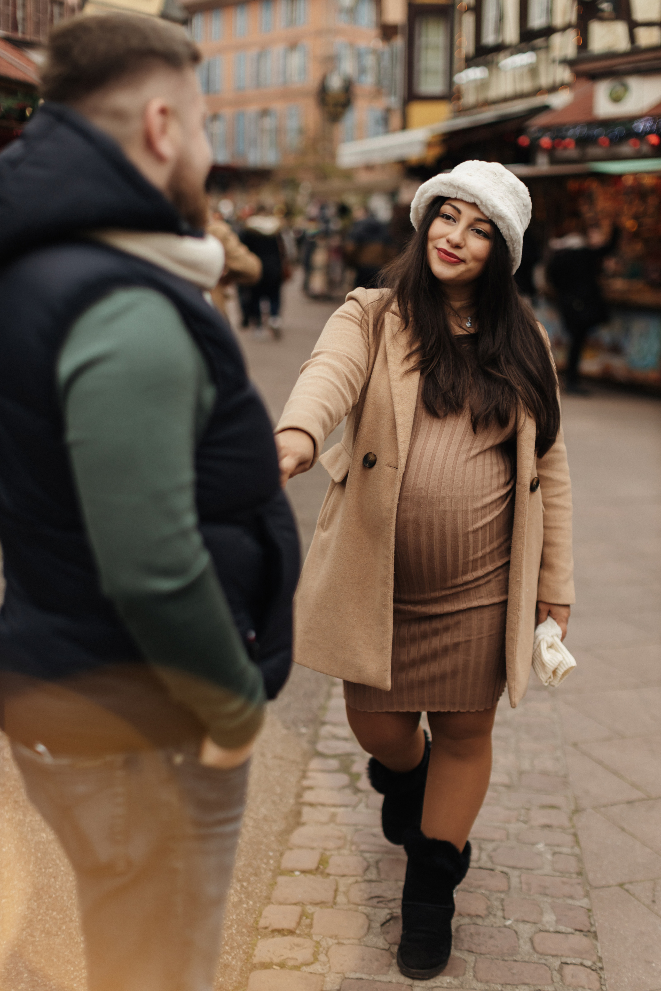 Babybauch-Fotoshooting in Colmar. Maria Chistyakovа — Fotografin in Karlsruhe, Baden-Baden und Umgebung