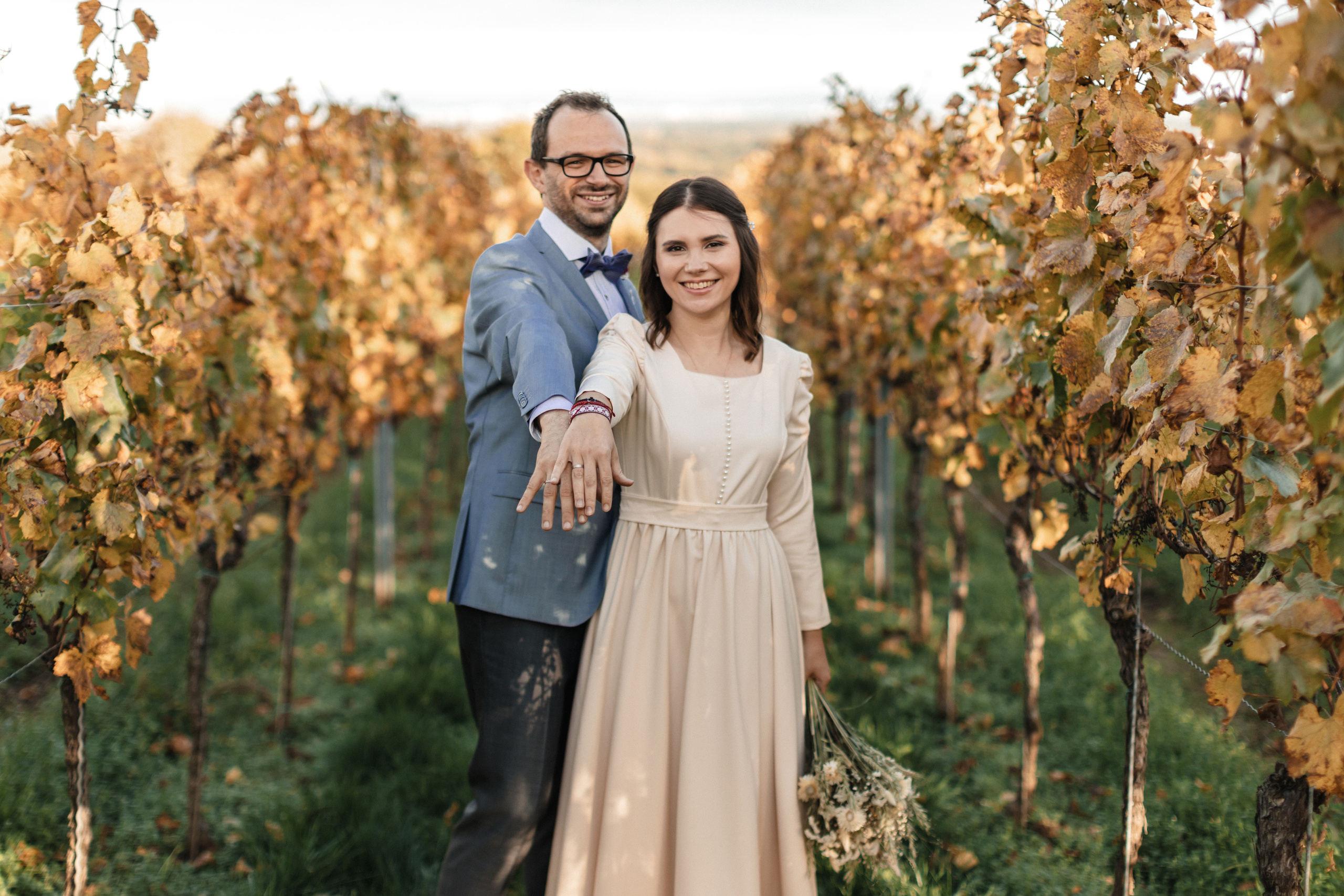 Hochzeitsfotoshooting in den Weinbergen. Maria Chistyakovа — Fotografin in Karlsruhe, Baden-Baden und Umgebung